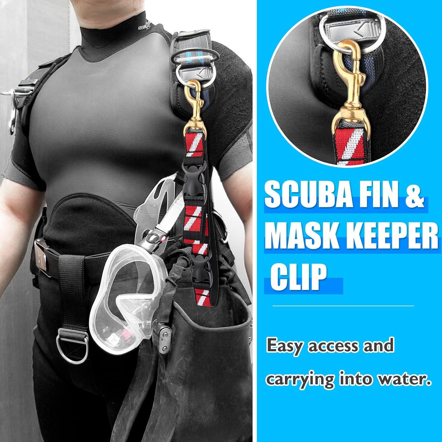 Soporte para Aletas y Máscara OVOVFANY con Correa de Nylon