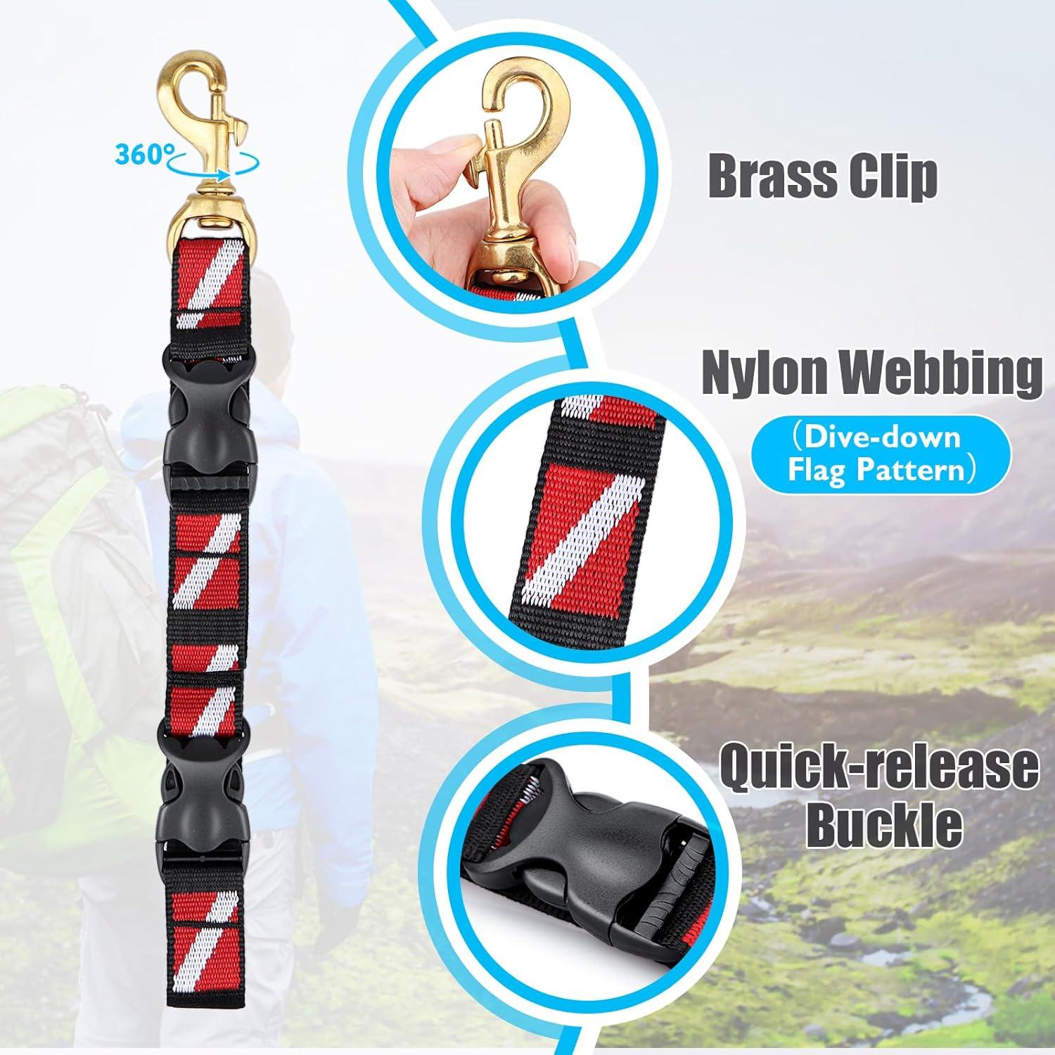 Soporte para Aletas y Máscara OVOVFANY con Correa de Nylon