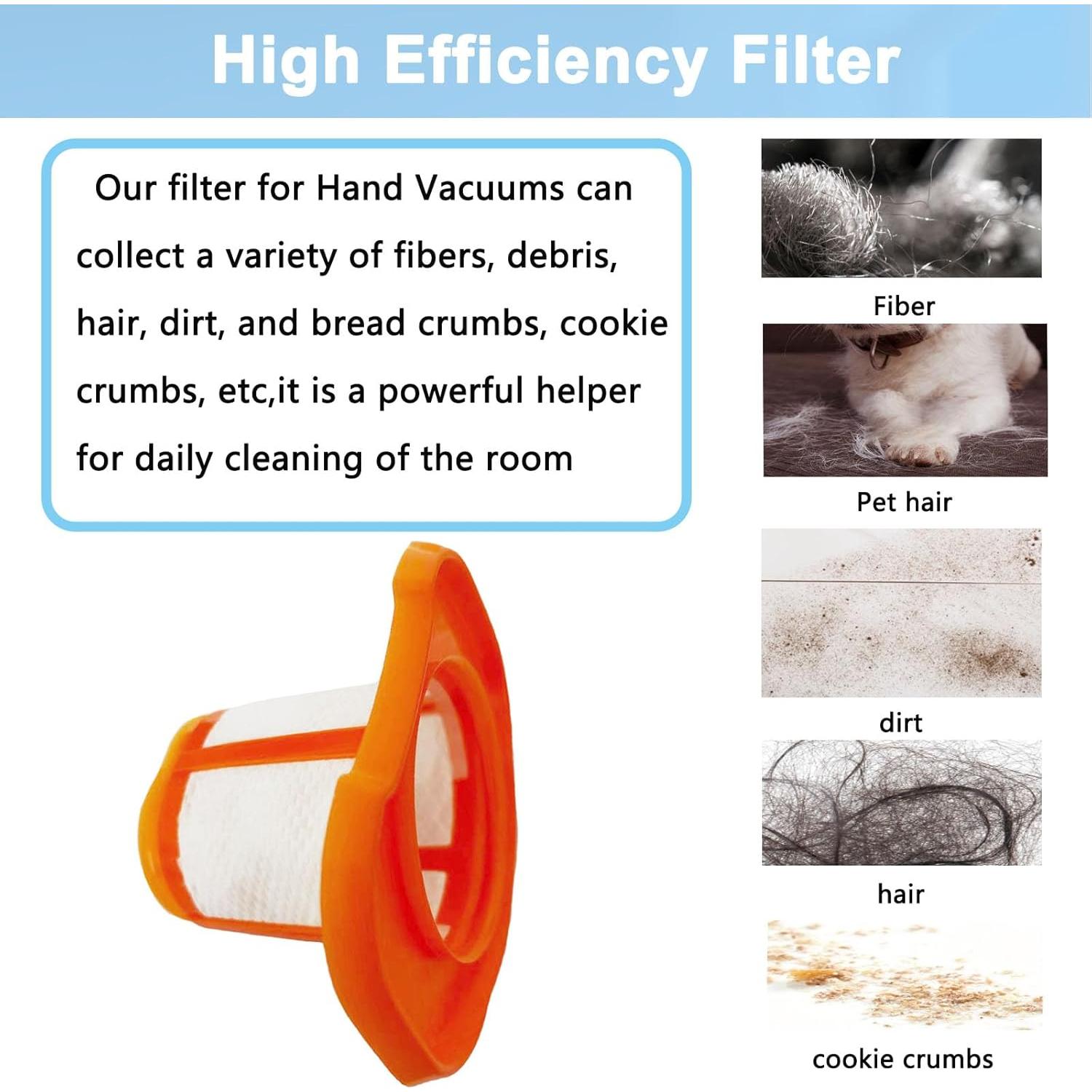 Filtros Rjnlsc HHVKF10 para Aspiradora BLACK+DECKER 8 Piezas