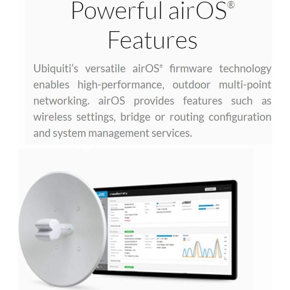 Paquete de 2 NanoStation M5 Ubiquiti 5GHz 150Mbps 15km