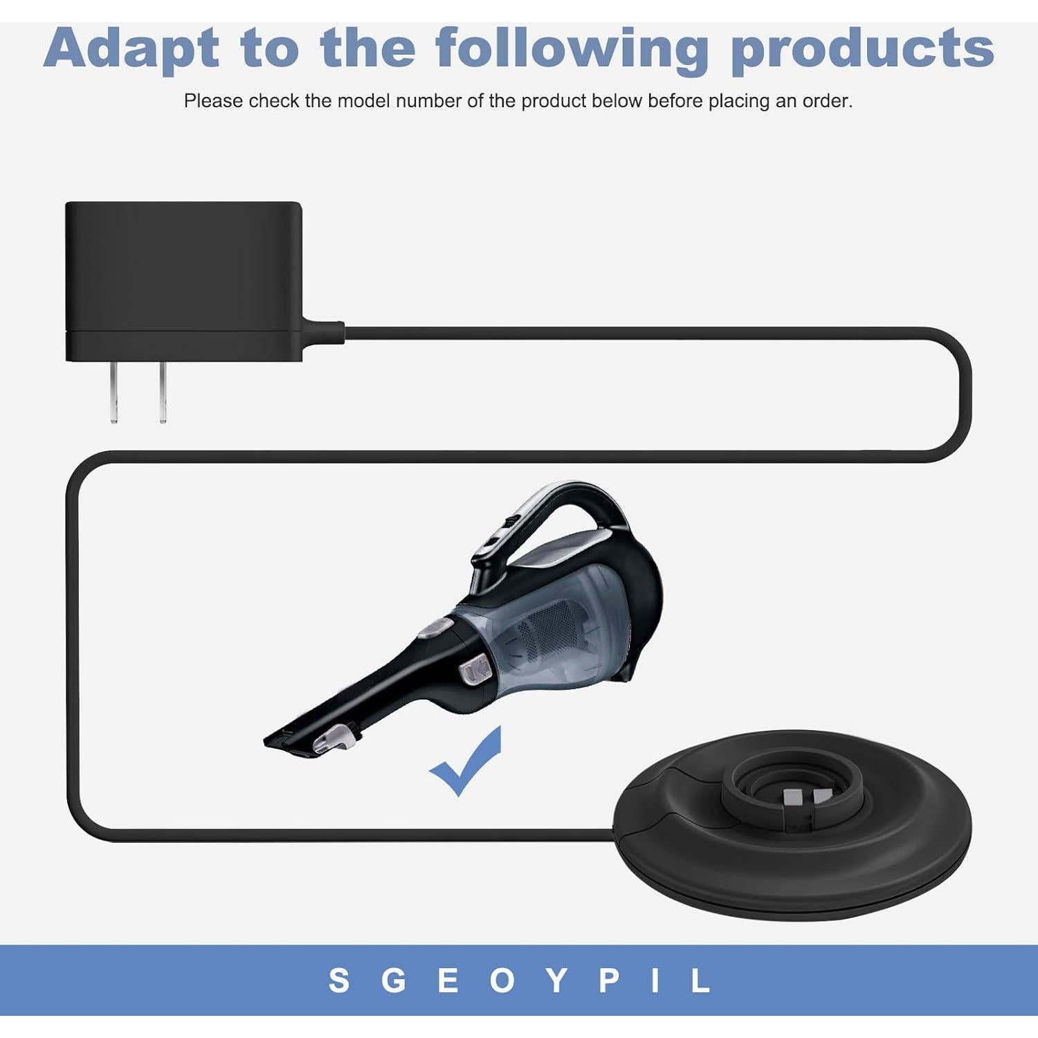 Base de Cargador Black & Decker BDH2000L para Aspiradora