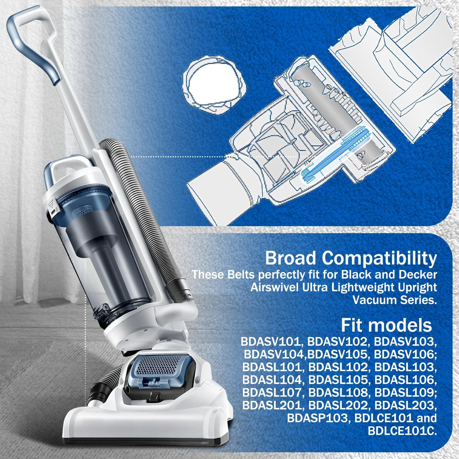 Cinturones de Aspiradora Genérico 2-Pack Reemplazo Black & Decker