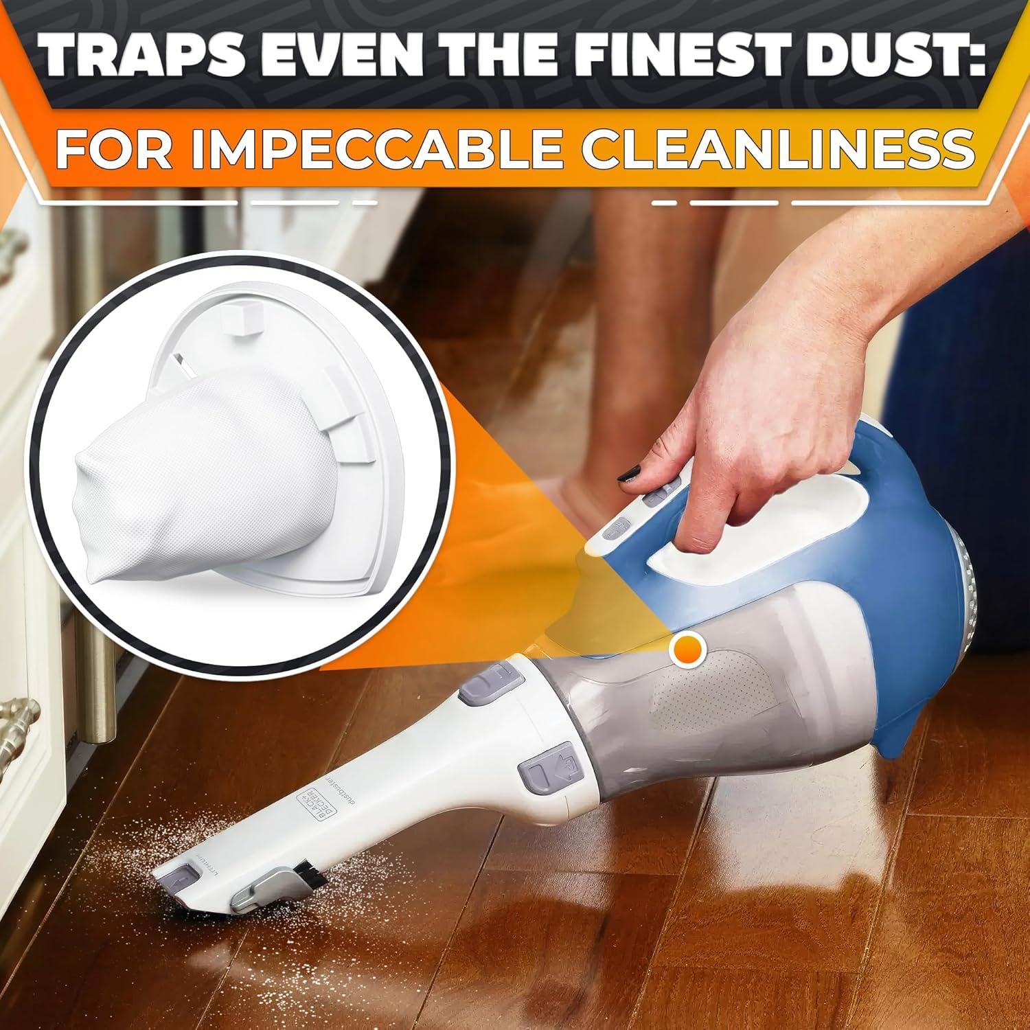 8 Filtros Repuestos Black and Decker VF110 Lavables