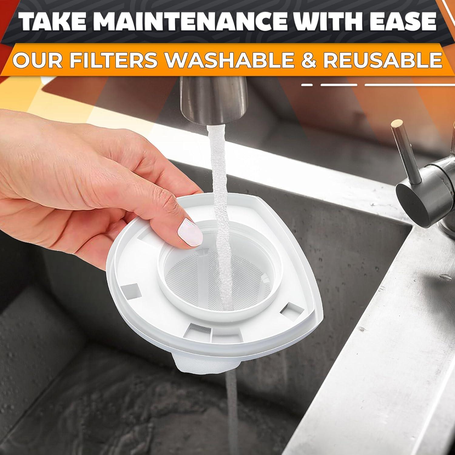 8 Filtros Repuestos Black and Decker VF110 Lavables