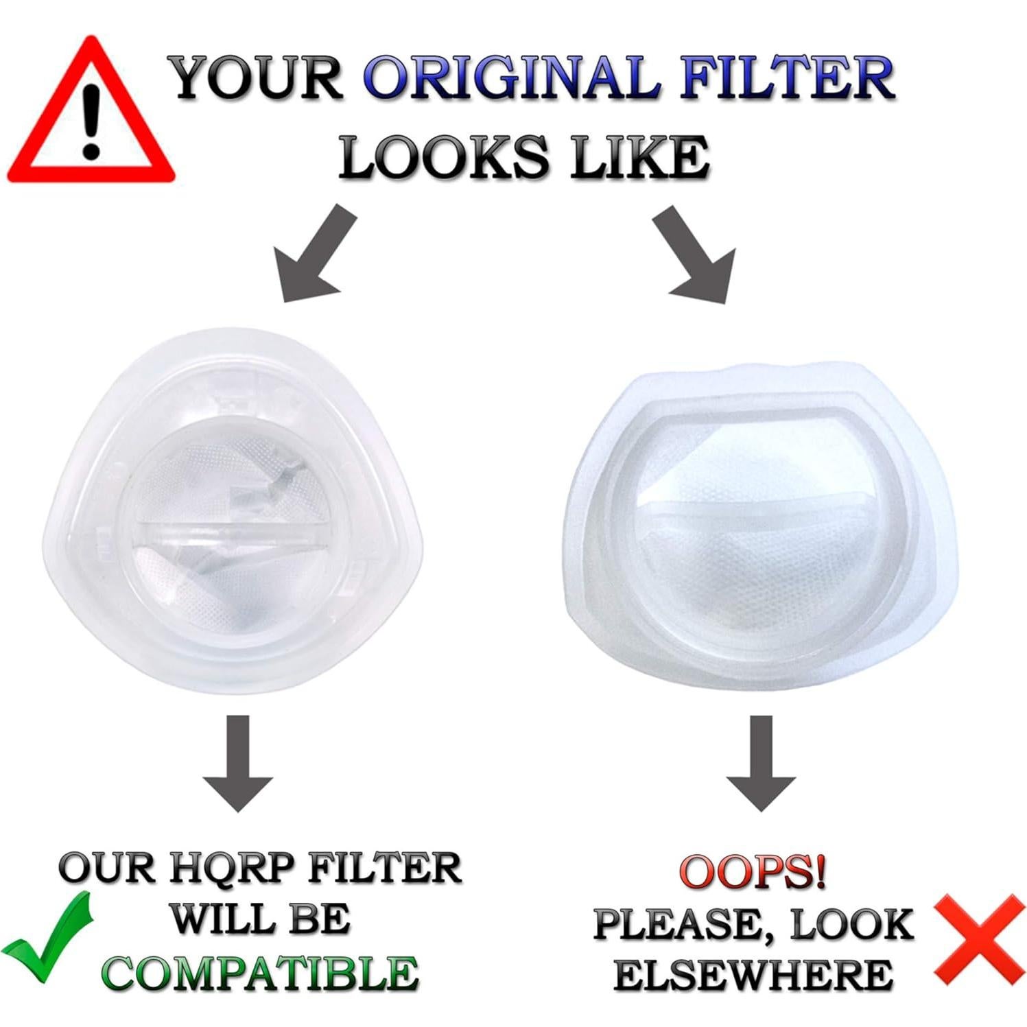 Filtro HQRP 2 Paquetes para Aspiradoras Black+Decker HNV