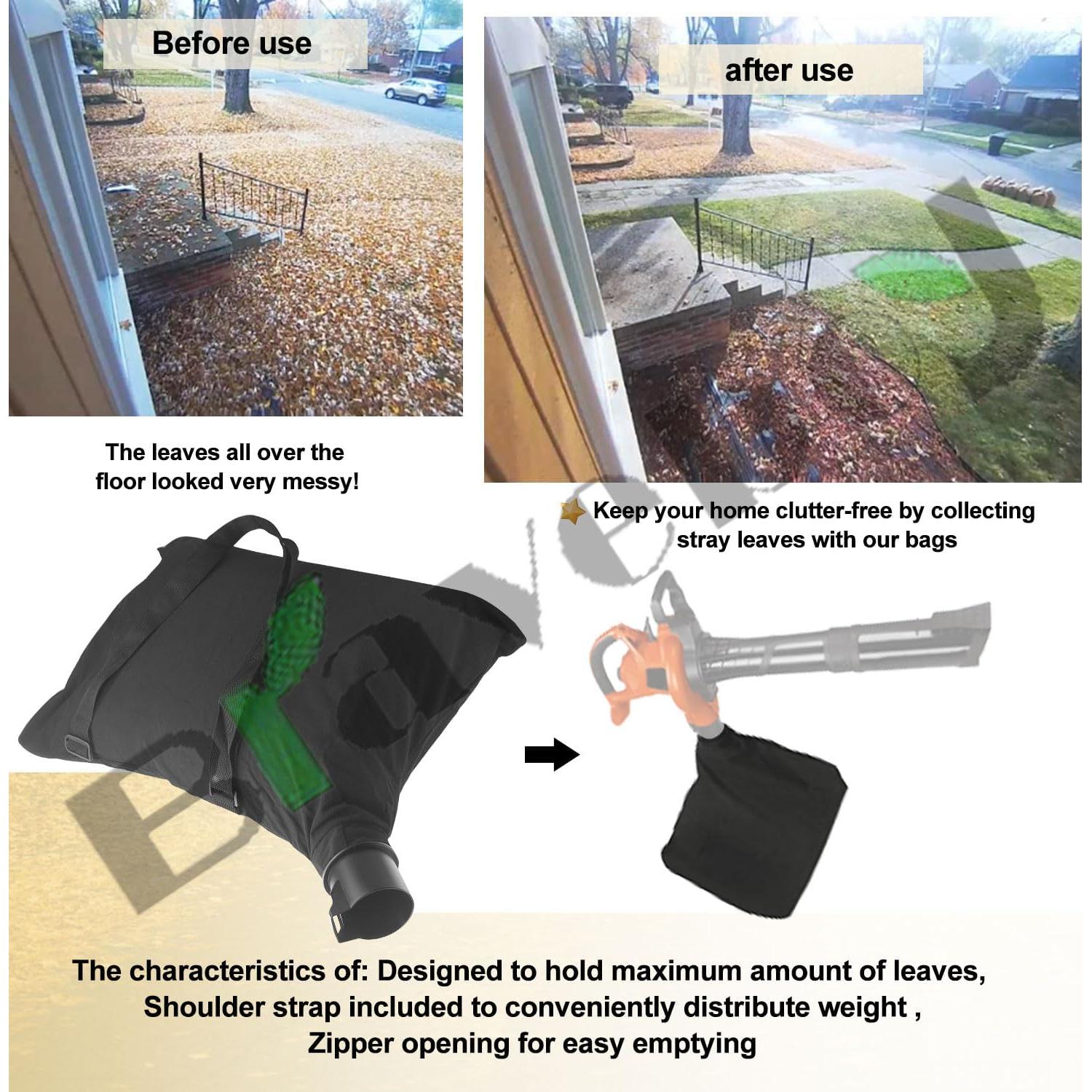 Braveboy 90560020-01 Leaf Blower Shoulder Bag, Compatible with Black & Decker 90560020 90539053, Fits Model LH4500 BV3600 BV3800 BV6000 BV5600 BV6600