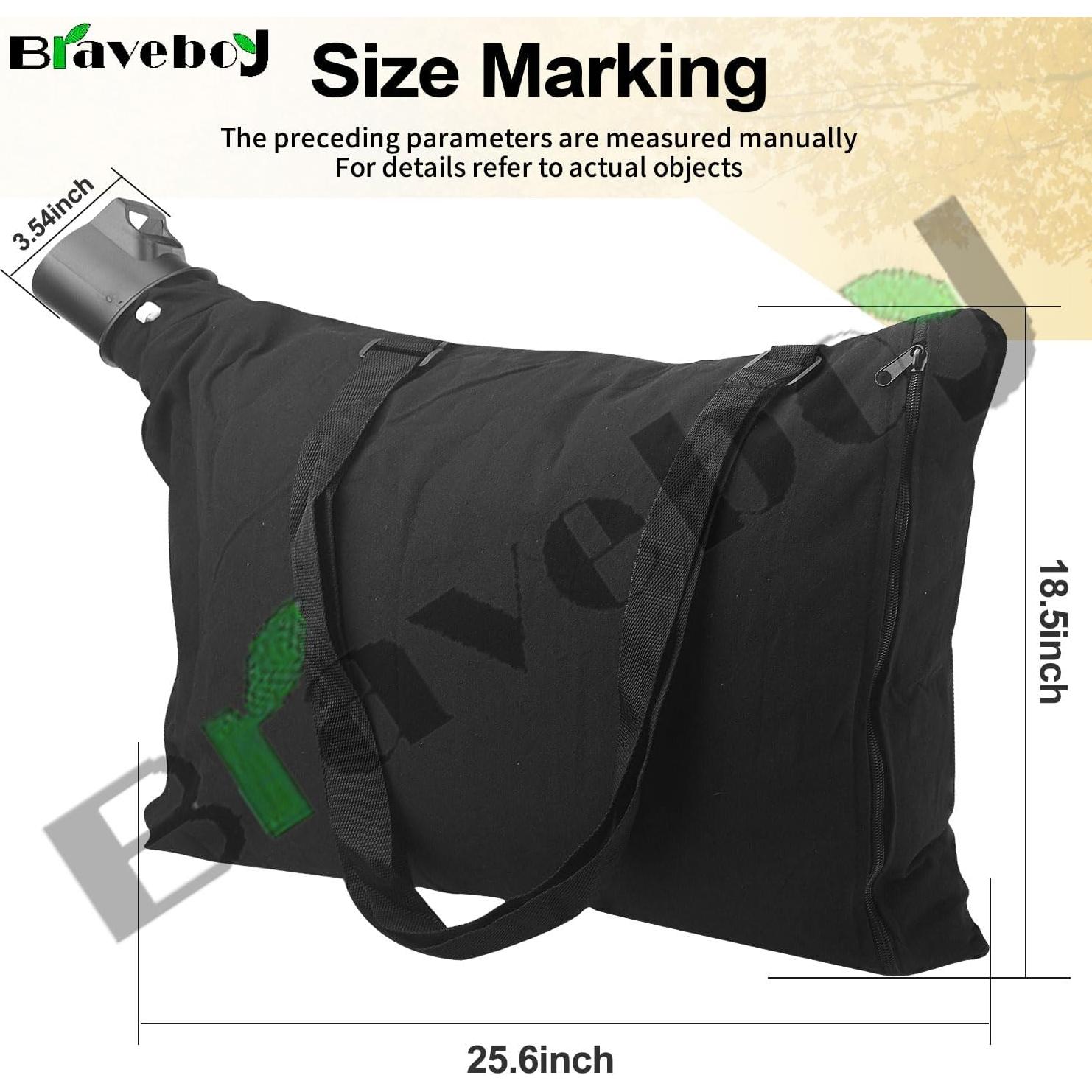 Braveboy 90560020-01 Leaf Blower Shoulder Bag, Compatible with Black & Decker 90560020 90539053, Fits Model LH4500 BV3600 BV3800 BV6000 BV5600 BV6600