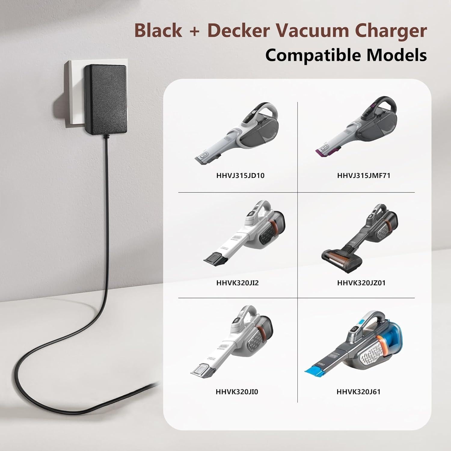 Cargador Black and Decker 14V para Aspiradora de Mano