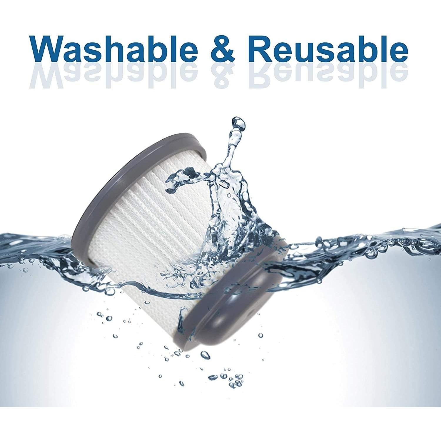 Filtro Lavable HQRP 2-Pack para Aspiradoras Black & Decker