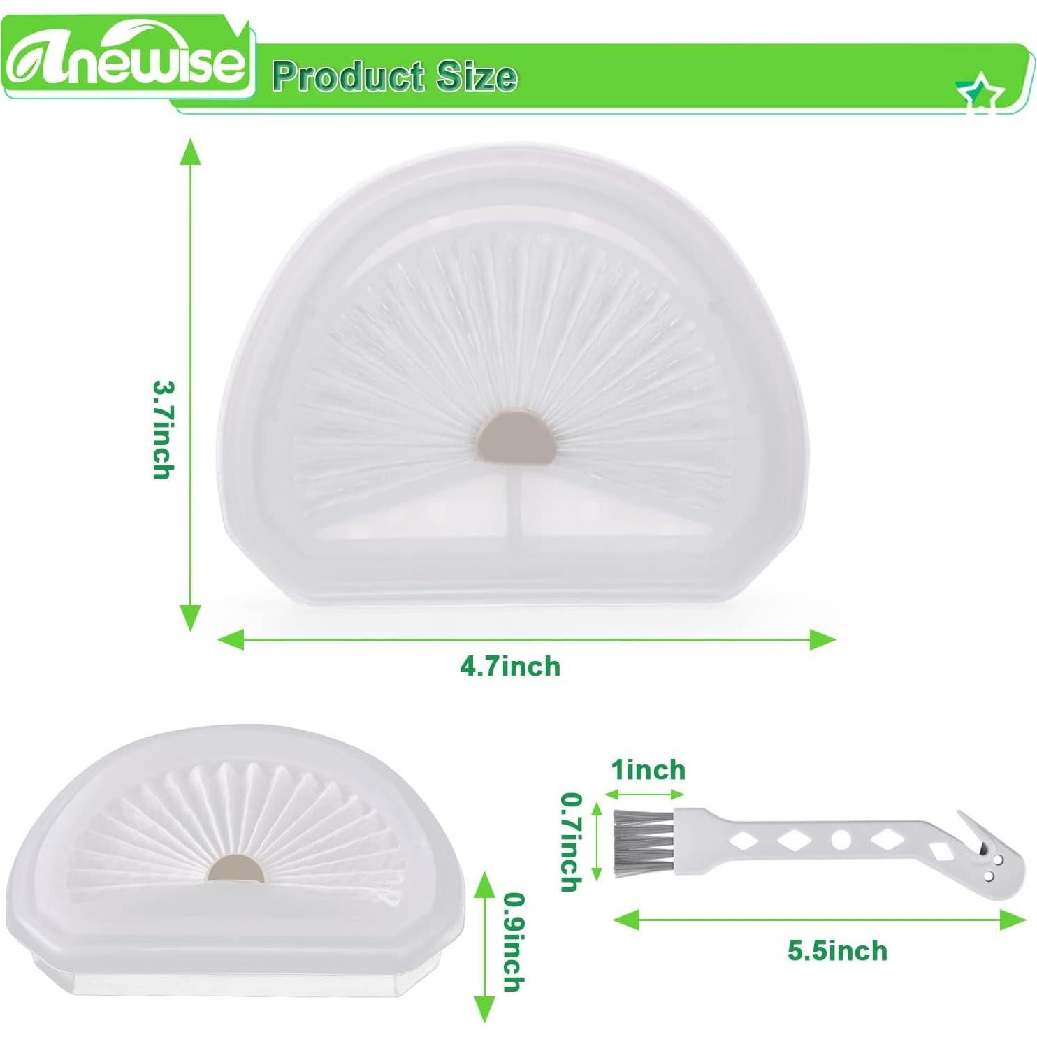 Paquete de 4 Filtros HEPA Anewise VLPF10 para Aspiradora Black and Decker