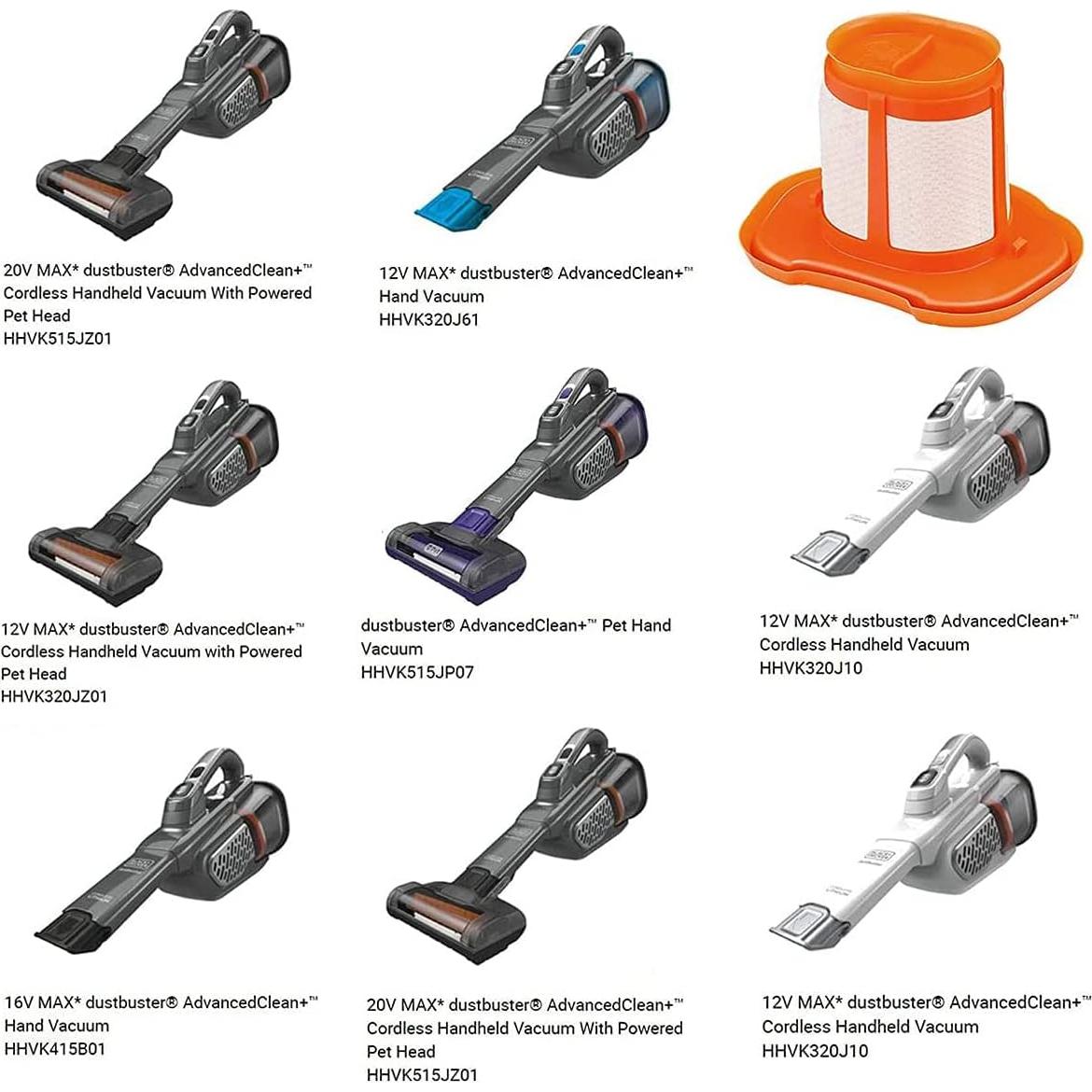 Paquete de 4 Filtros Chuancheng para BLACK+DECKER HHVKF10