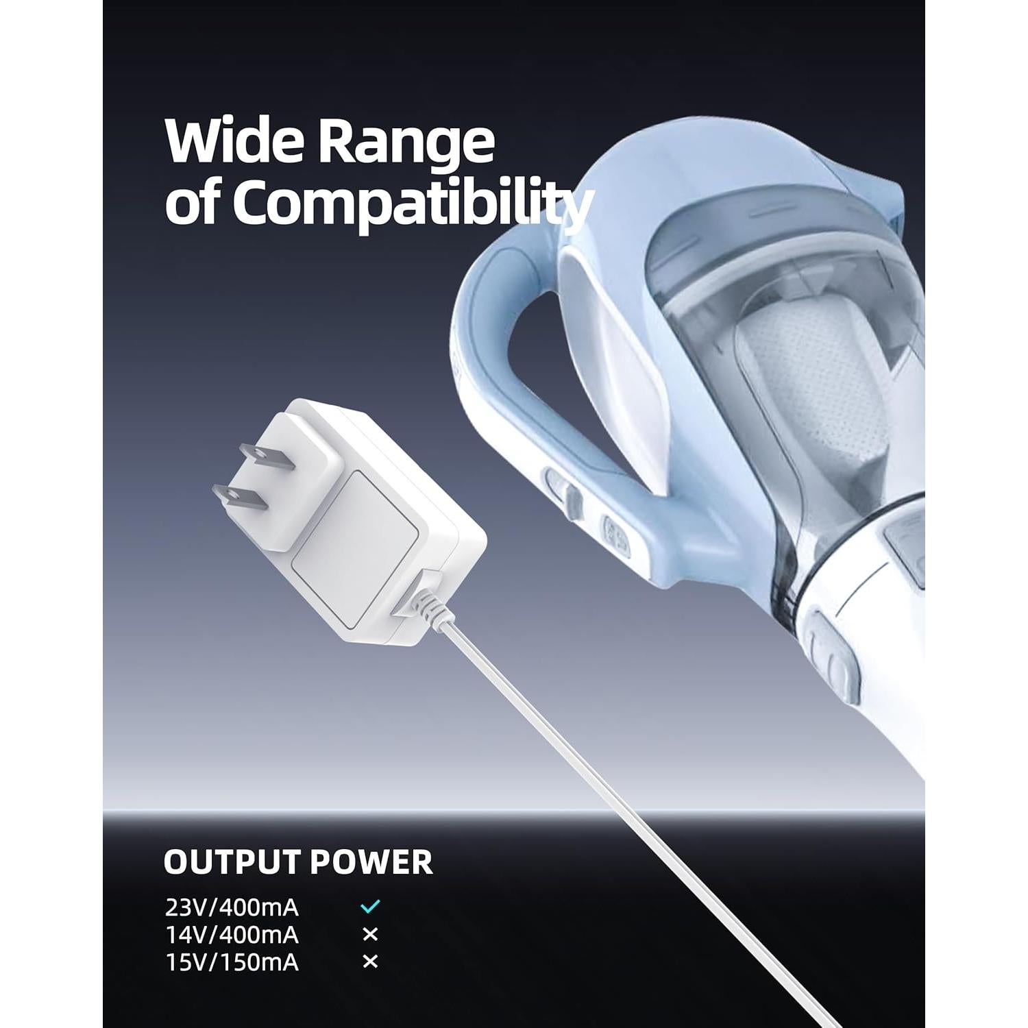 Cargador 23V Zondol para aspiradora Black & Decker