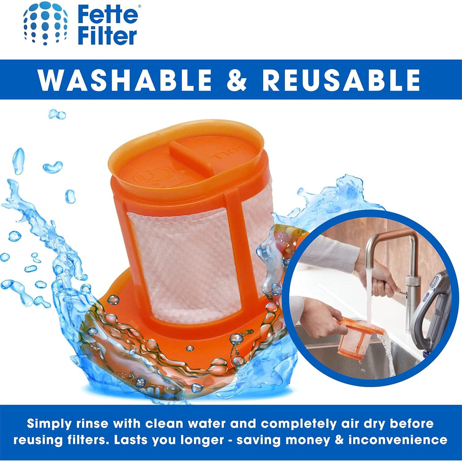 Filtros de Vacío Fette para Aspiradoras BLACK+DECKER - 6 Pzs