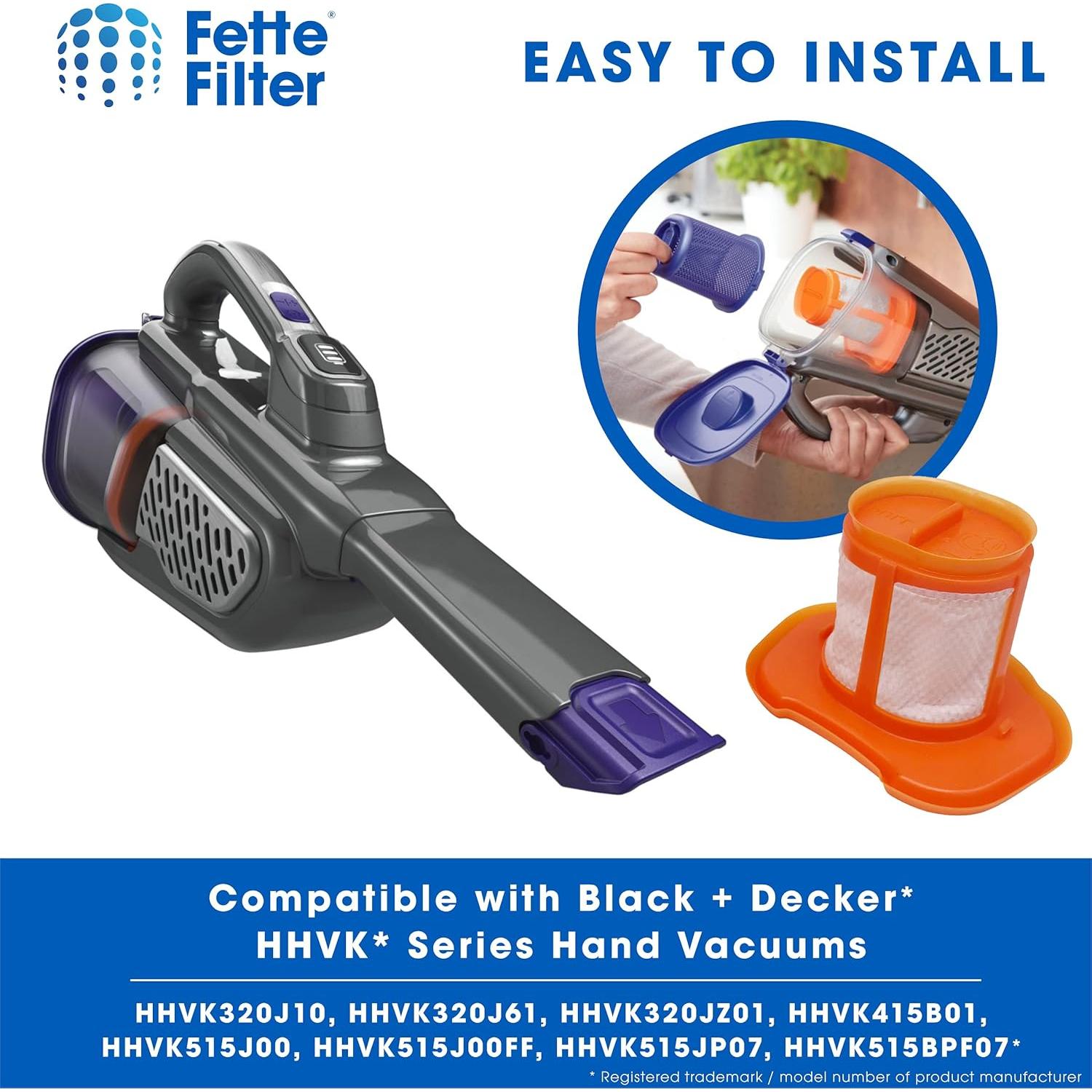 Filtros de Vacío Fette para Aspiradoras BLACK+DECKER - 6 Pzs