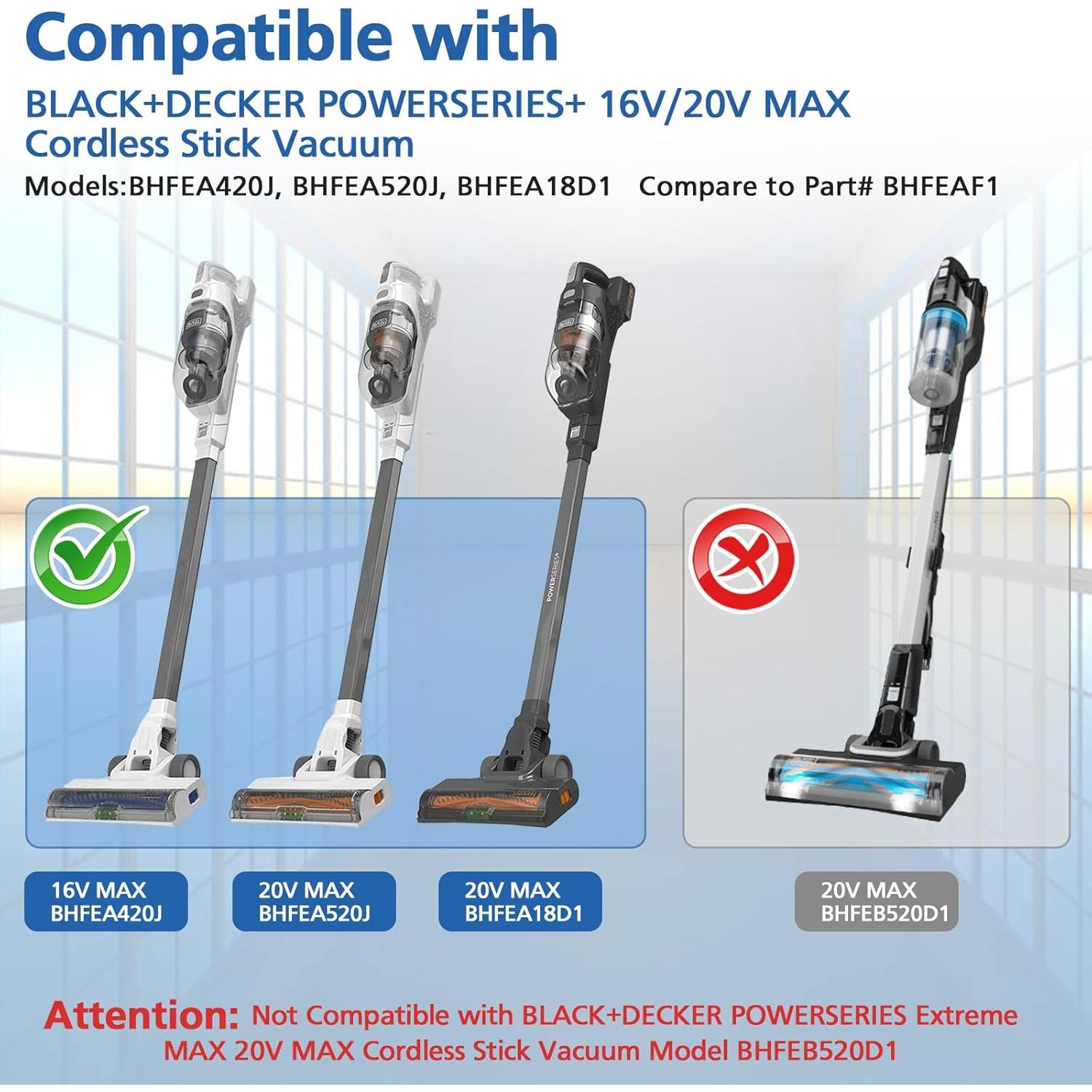 Filtros de Esponja LINNIW para BLACK+DECKER 16V/20V - 6 Pzas