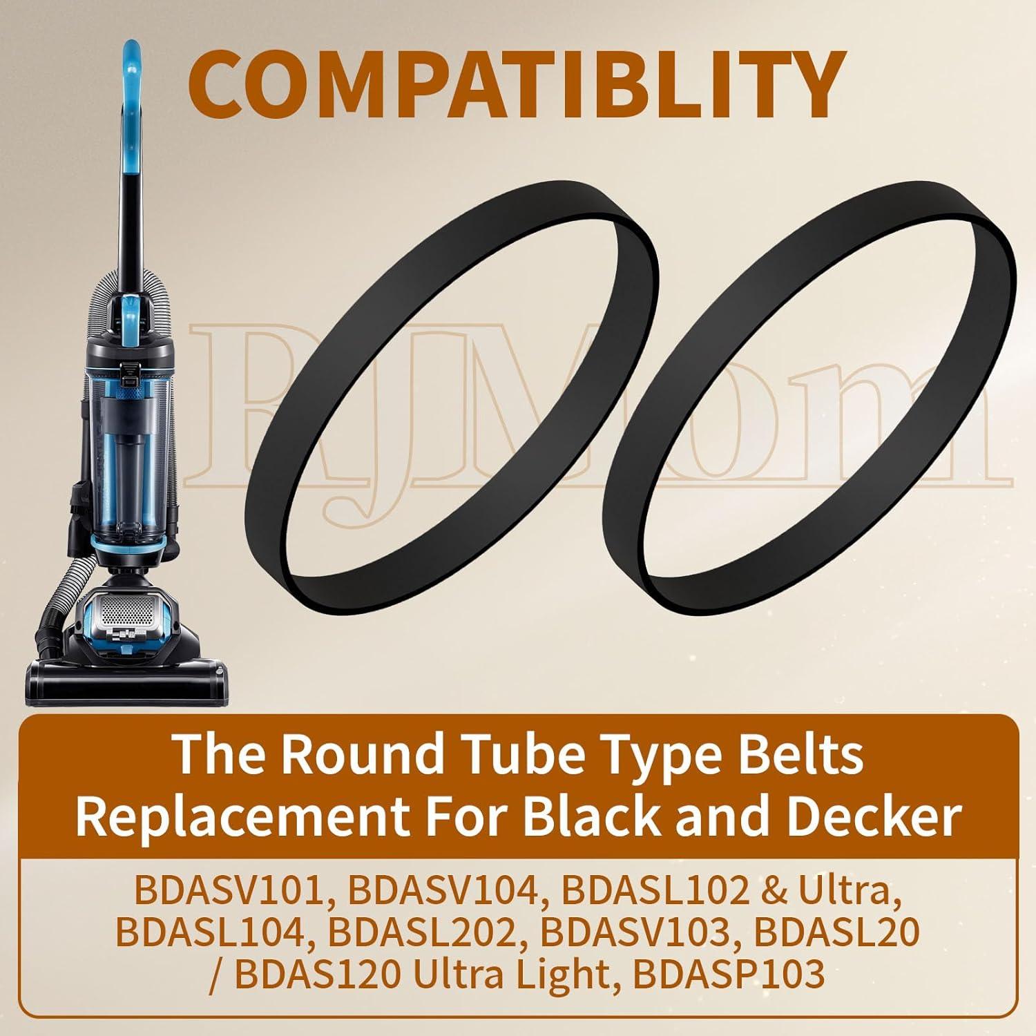 Correas de Aspiradora Black and Decker BDASV101/104 - 2 Piezas