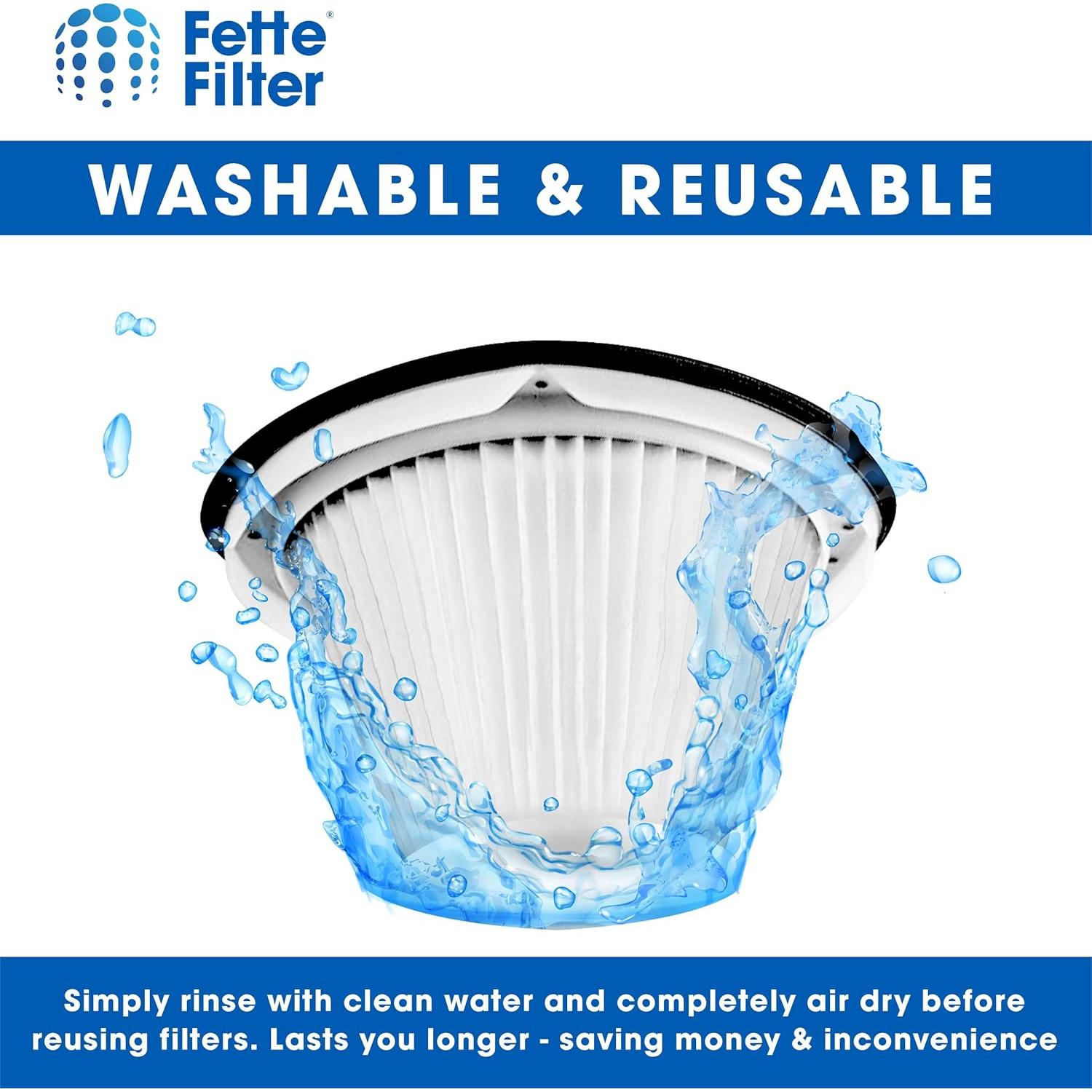 Filtro Fette para Aspiradora Black and Decker BDH1800S/2000SL - 2 Pzs