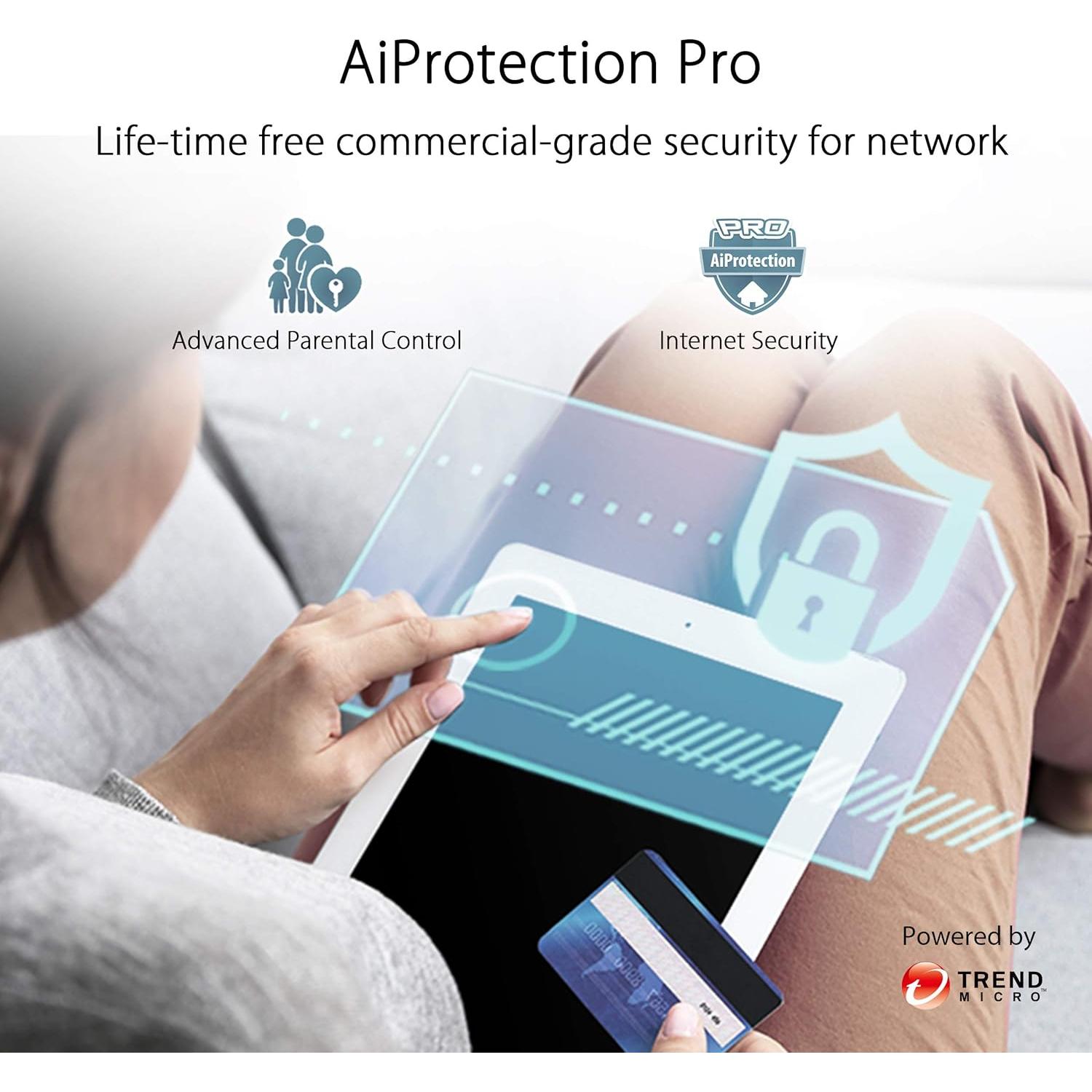 Router Inalámbrico Tri-Banda ASUS ZenWiFi AC3000 Gigabit