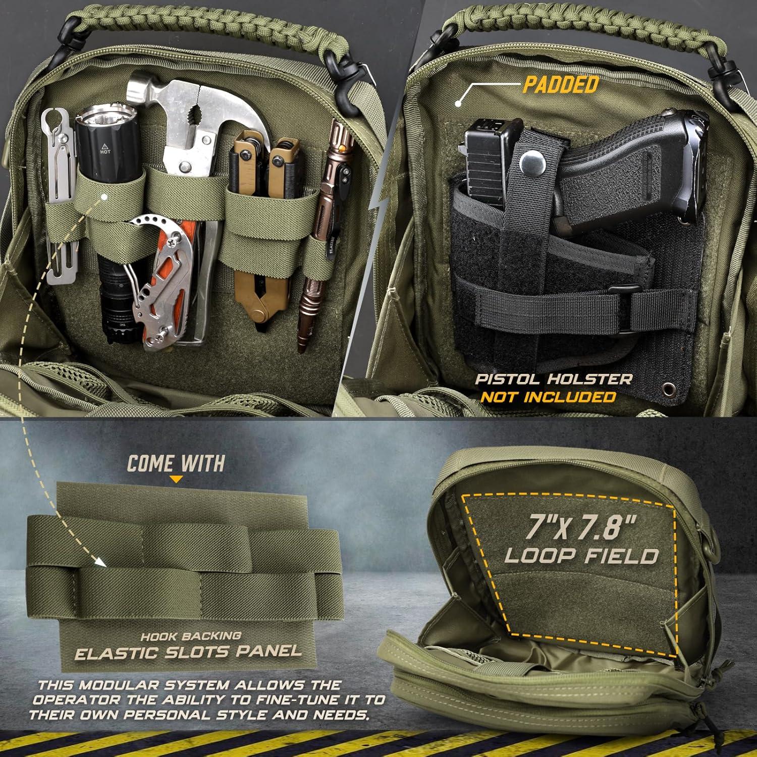 Bolsa Táctica WYNEX WY-0224RG Verde Ranger EDC Modular