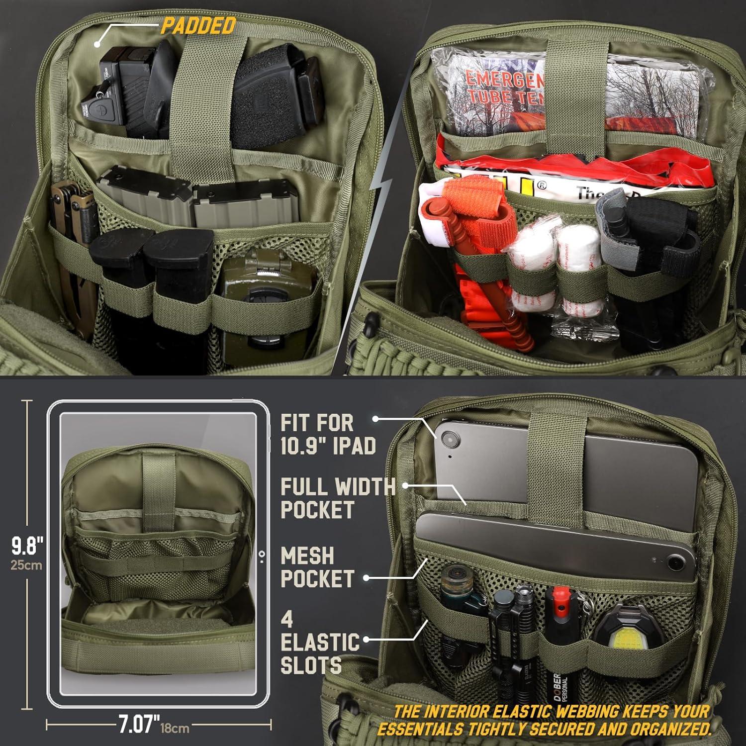 Bolsa Táctica WYNEX WY-0224RG Verde Ranger EDC Modular