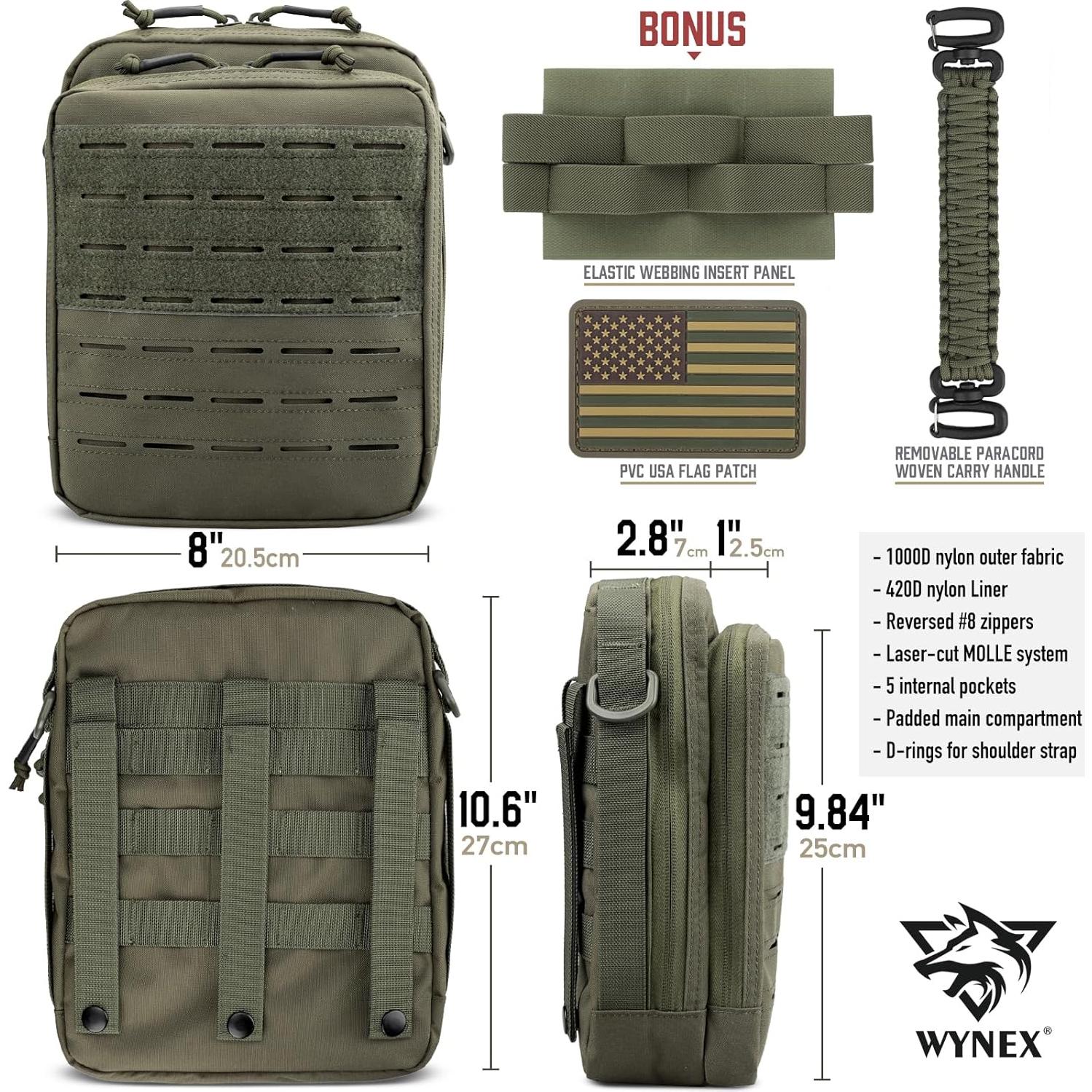 Bolsa Táctica WYNEX WY-0224RG Verde Ranger EDC Modular