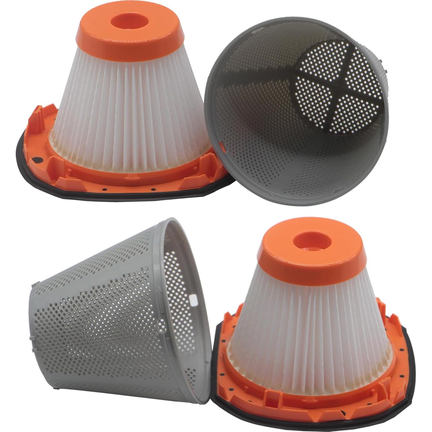 Paquete de 4 Filtros HEPA Aolleteau para Aspiradoras BLACK+DECKER