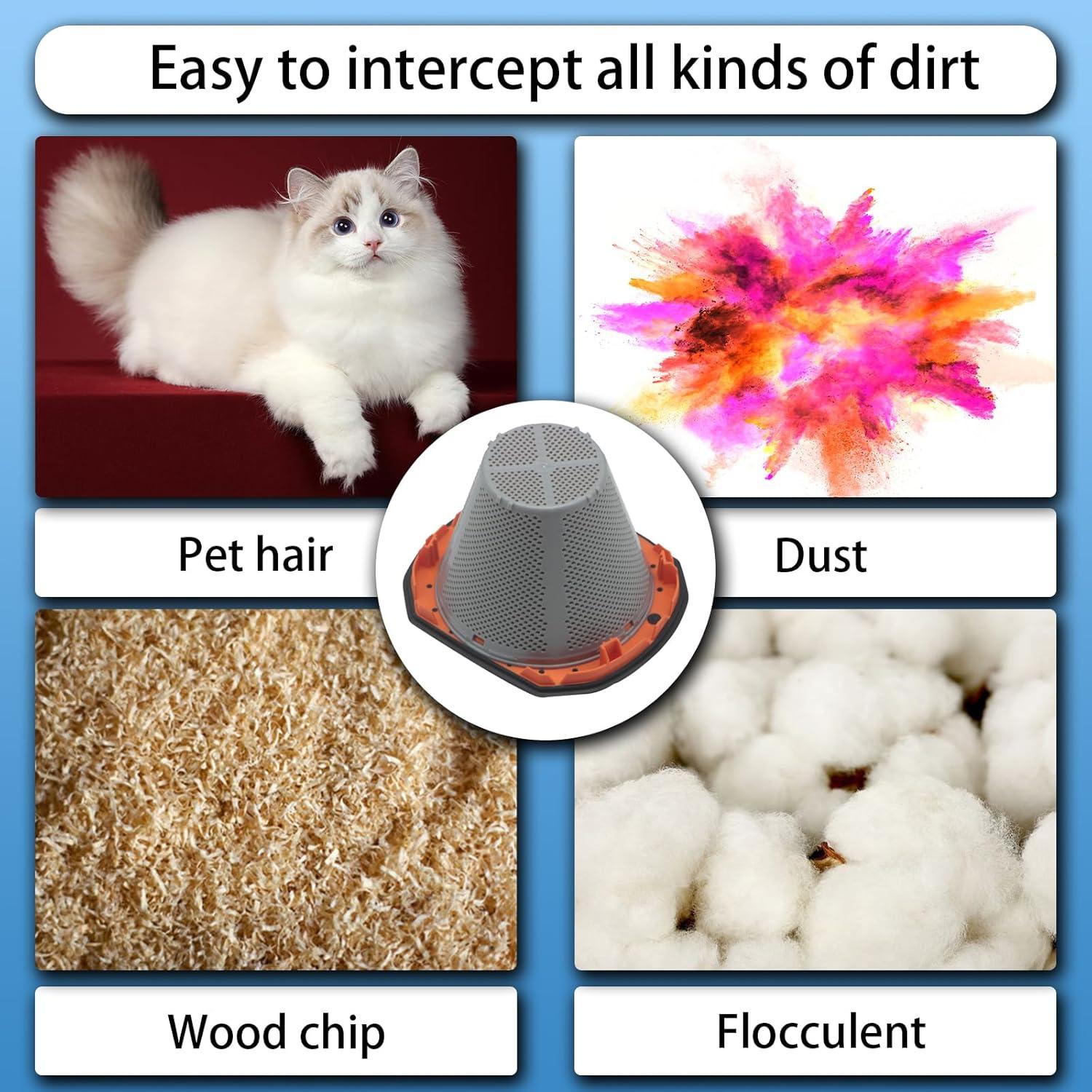 Paquete de 4 Filtros HEPA Aolleteau para Aspiradoras BLACK+DECKER