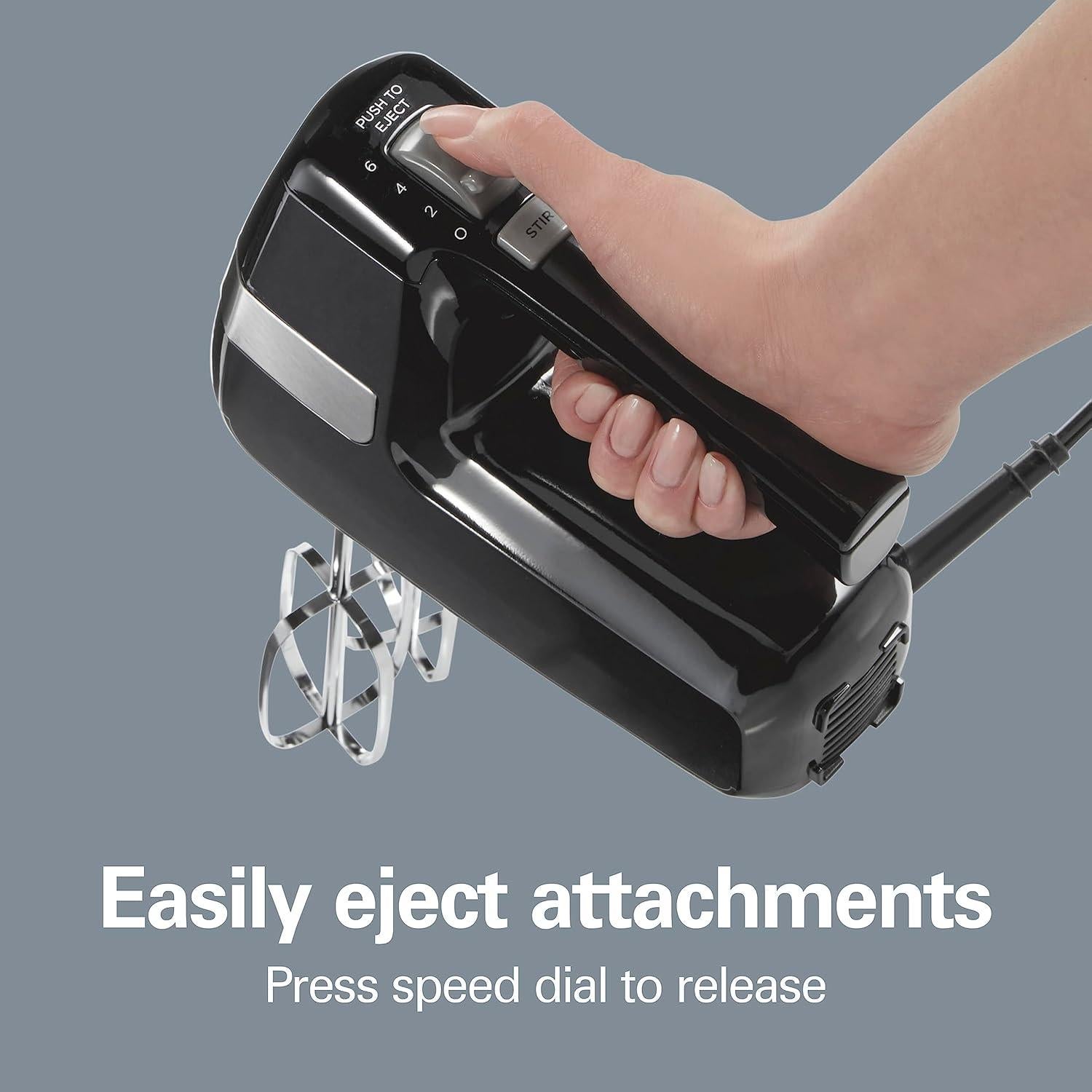 Batidora de Mano Hamilton Beach 6 Velocidades 300W Negra