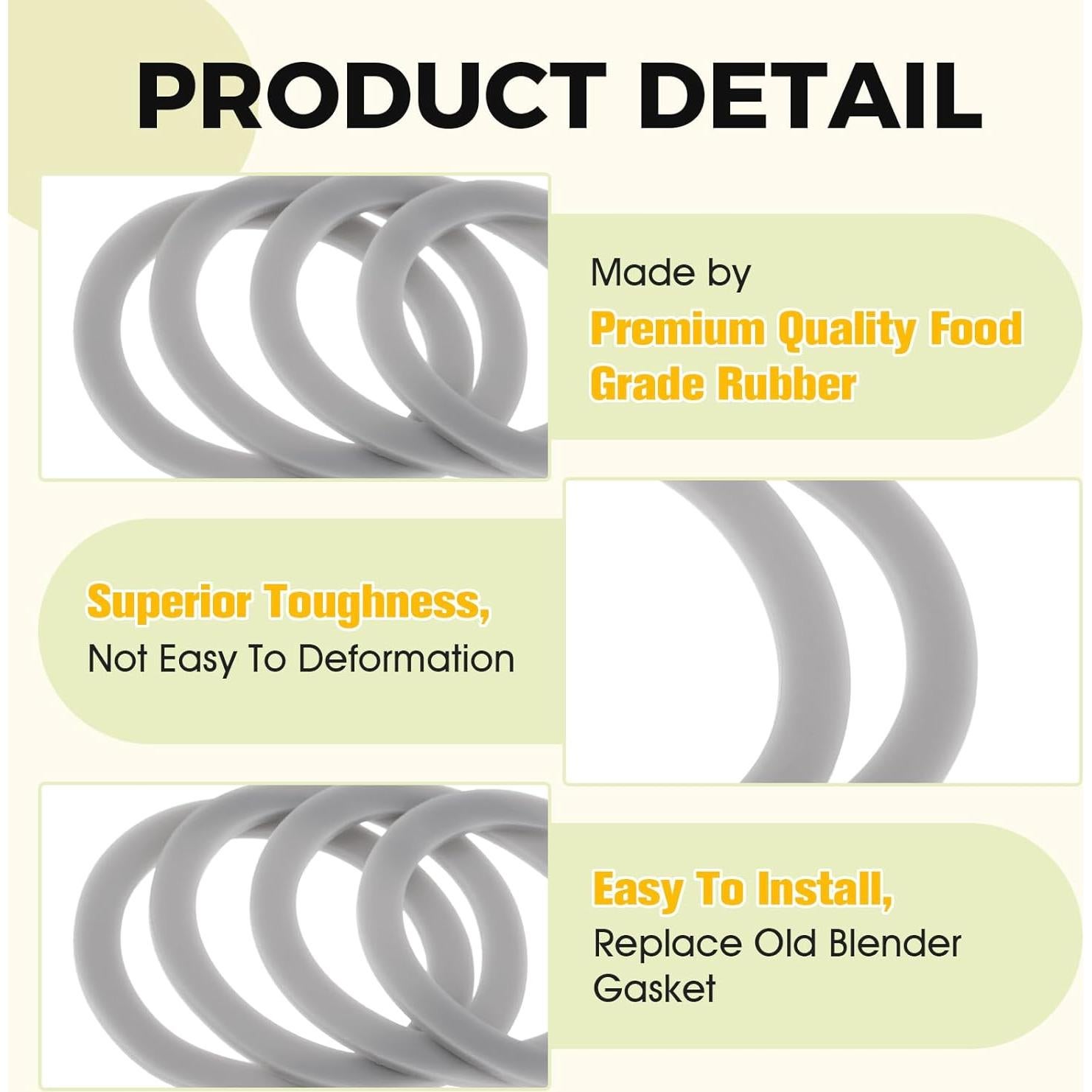 Junta de Goma Black and Decker 132812-07 para Licuadora