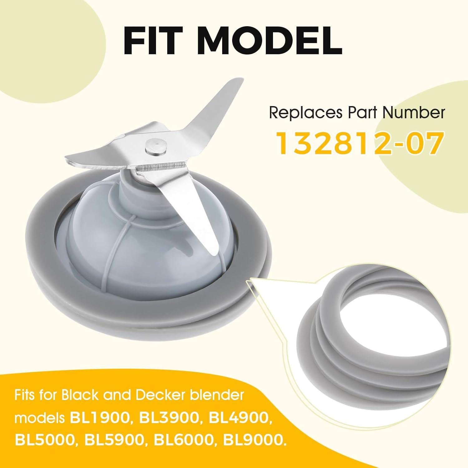 Junta de Goma Black and Decker 132812-07 para Licuadora