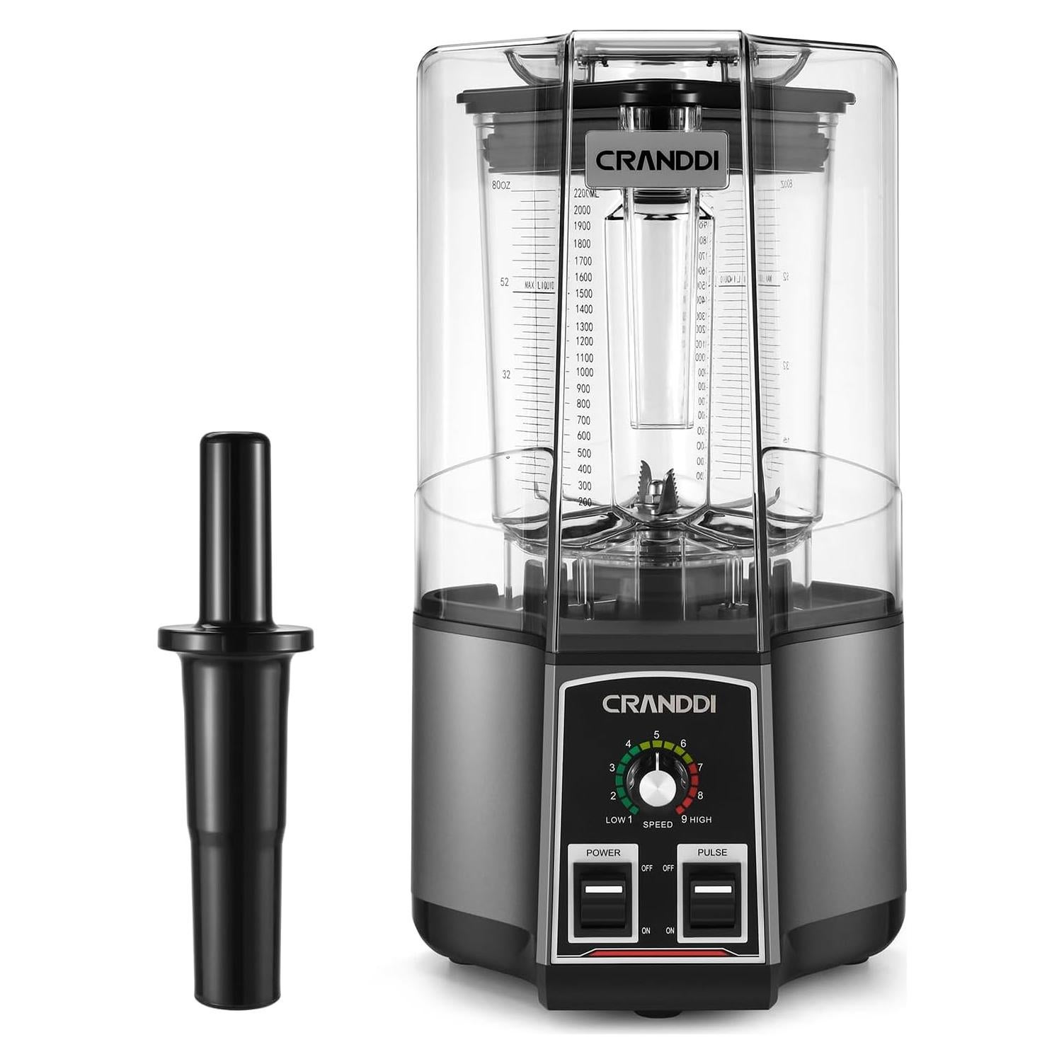 Licuadora CRANDDI K85 2,2L 1500W 9 Velocidades Gris