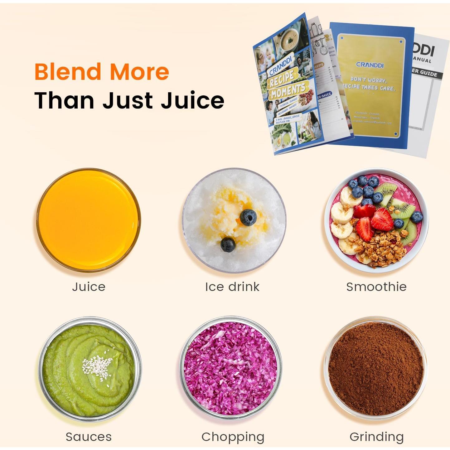 Licuadora CRANDDI K85 2,2L 1500W 9 Velocidades Gris