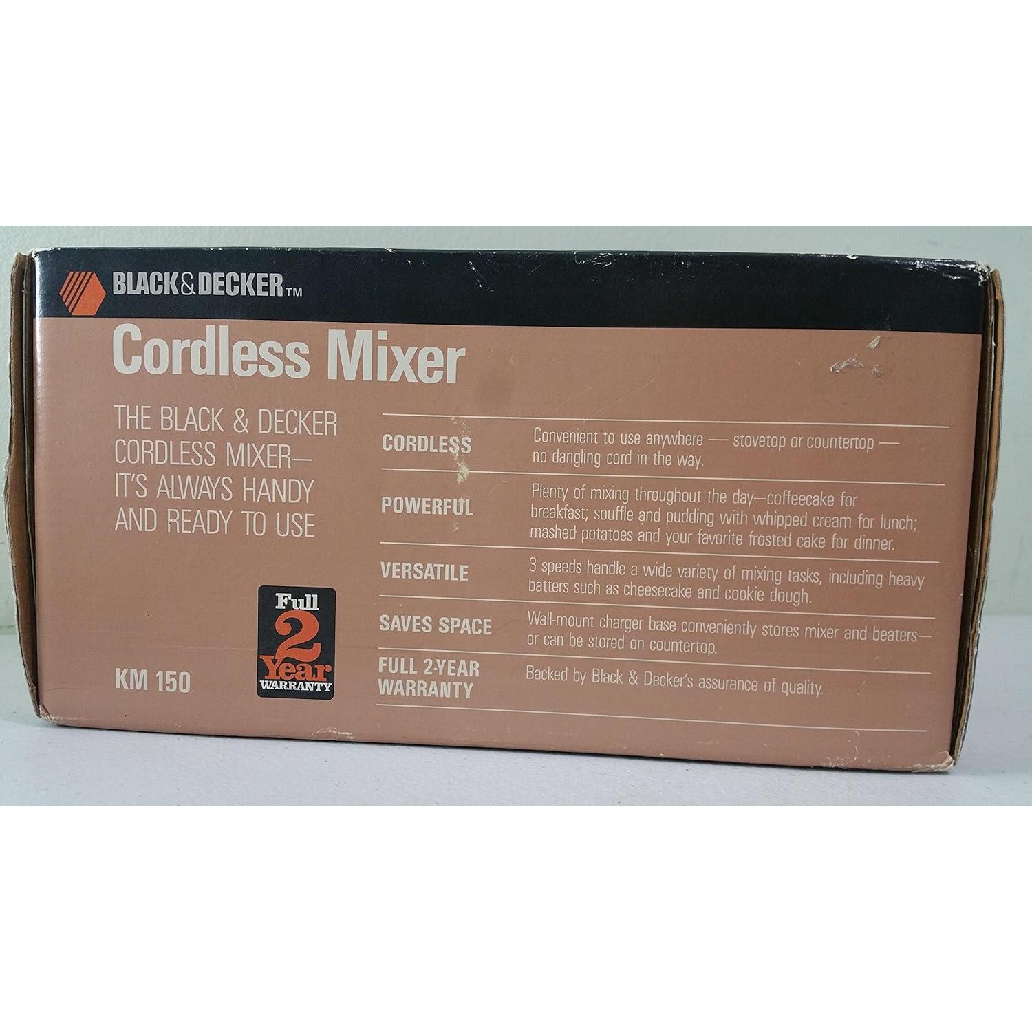 Mezclador Inalámbrico Black+Decker KM Acero Inoxidable