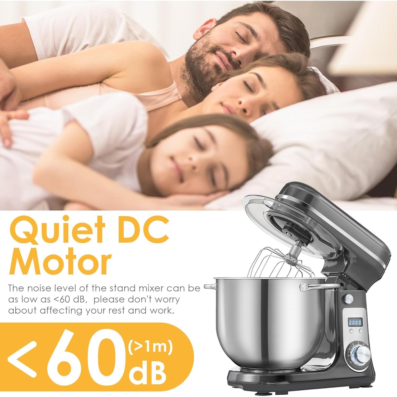 Batidora de Pie Eléctrica Biolomix BM-601 6.16L 6 Velocidades