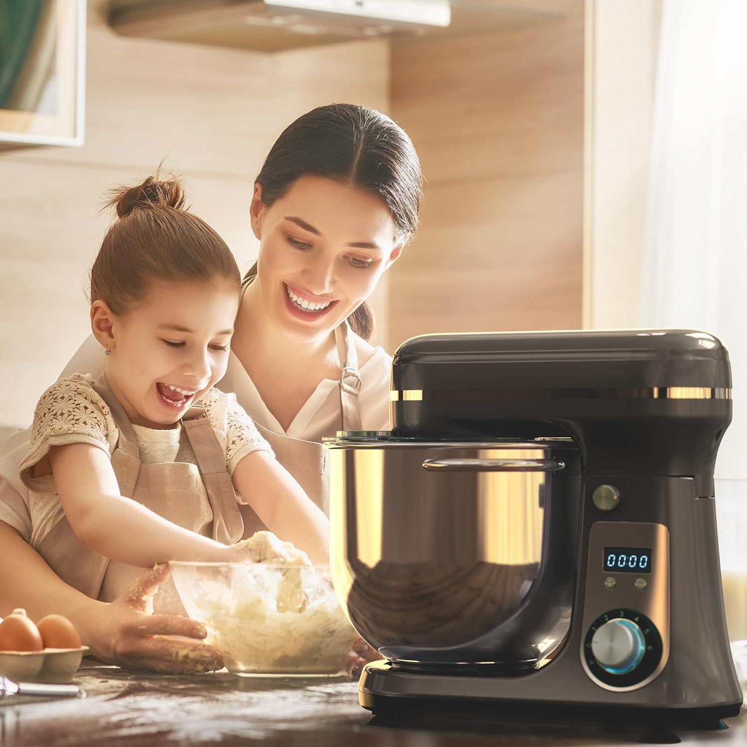 Batidora de Pie Eléctrica Biolomix BM-601 6.16L 6 Velocidades