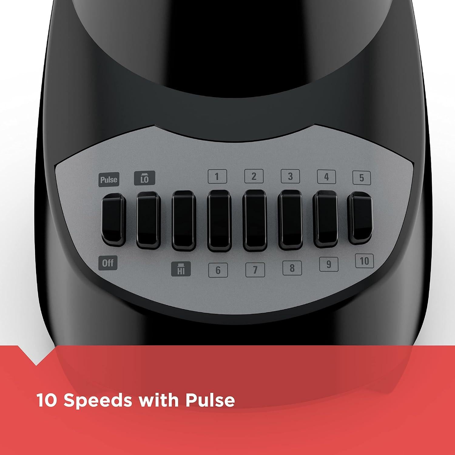 Licuadora BLACK+DECKER 10 Velocidades Tarros de 1.13L y 1.42L