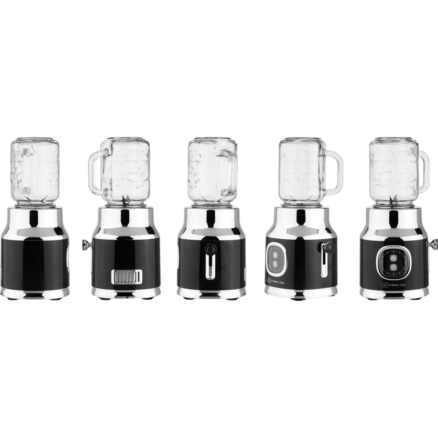 Licuadora Personal Frigidaire Retro 300W con Tarro Mason