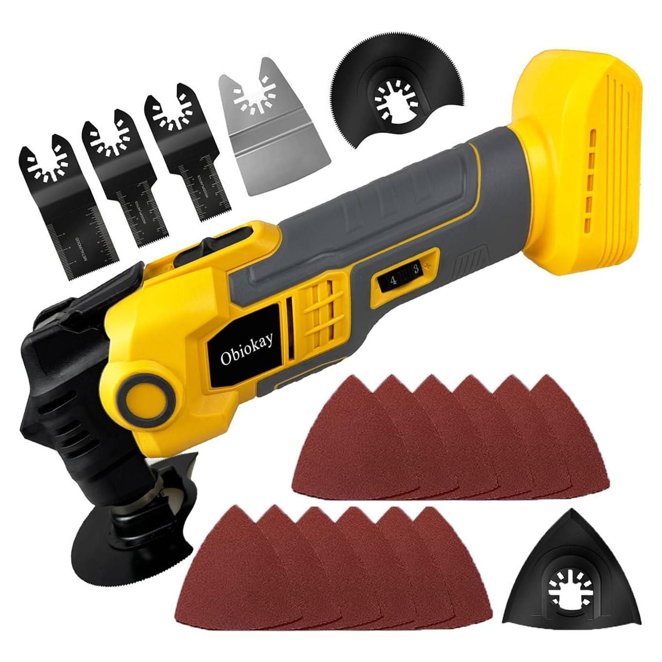 Sierra oscilante inalámbrica Obiokay 20V 1,22 kg 6 velocidades