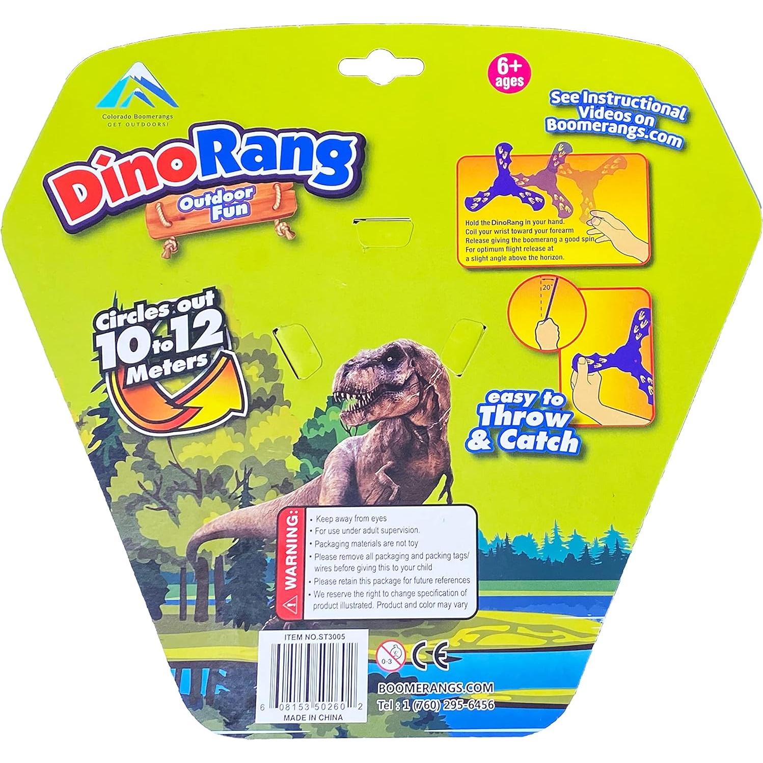Boomerang DinoRang Azul - Para Niños y Adultos - Seguro
