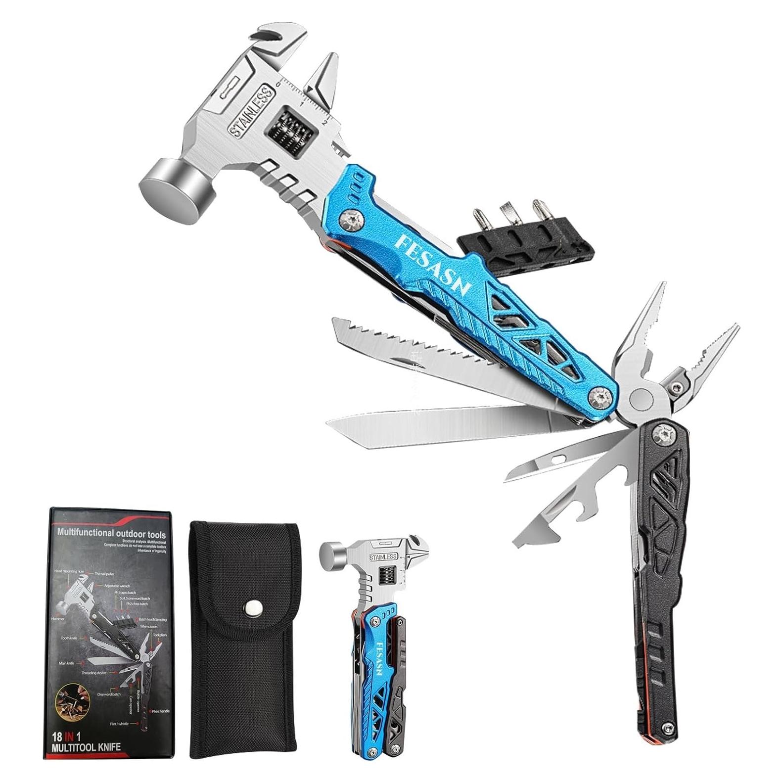 Llave Ajustable Fesasn 18 en 1 Multiherramienta Plegable