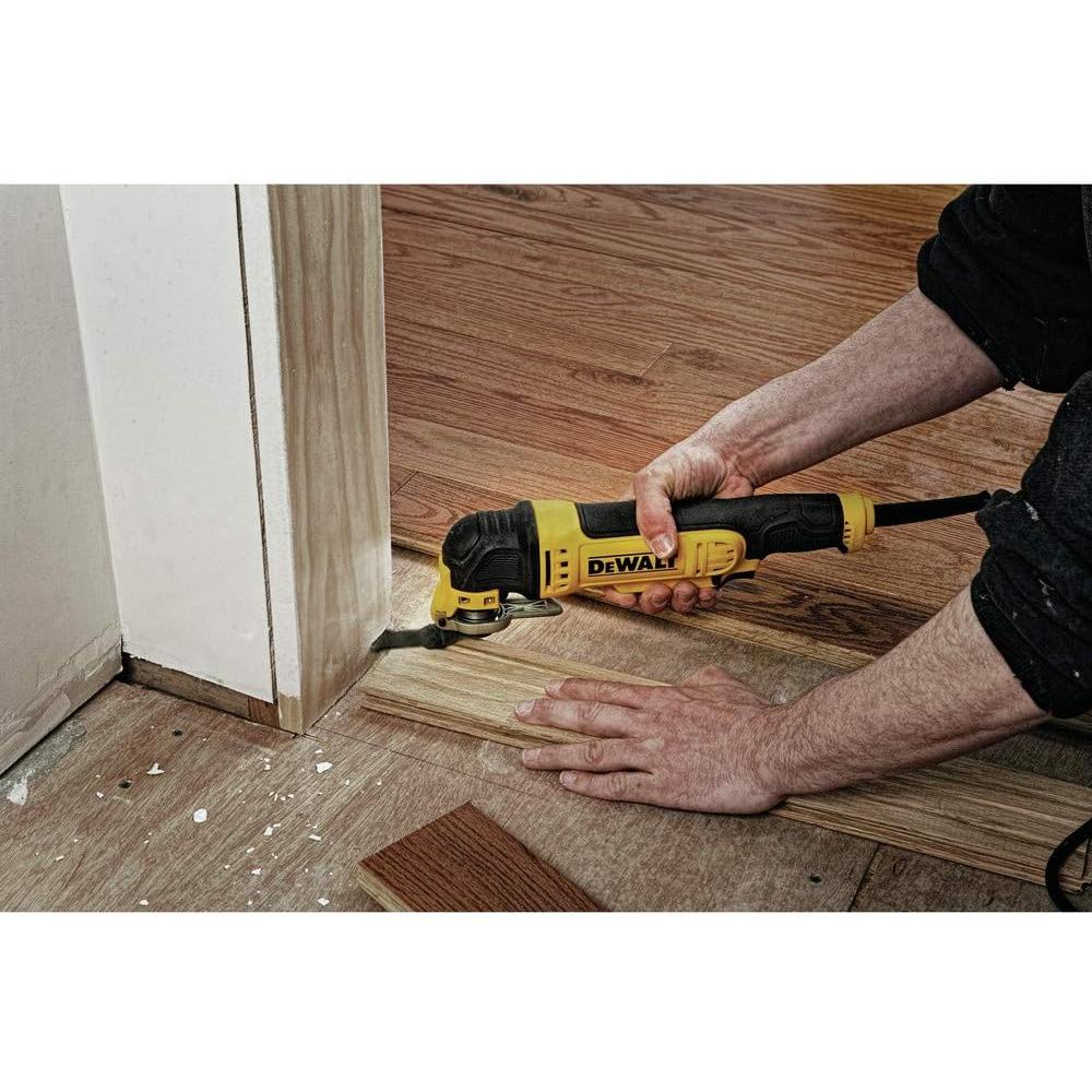 DEWALT Oscillating Tool, 3-Amp, Corded, Includes Wood Blades, Sandpaper and Tool Bag (DWE315K)