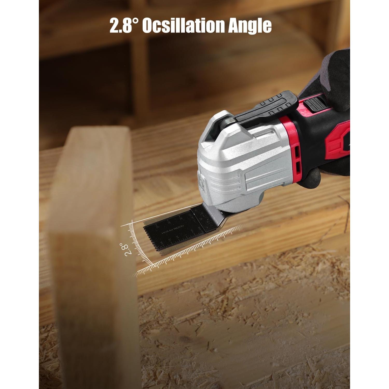 Multiherramienta Oscilante AVID POWER 20V Inalámbrica 31 Acc.