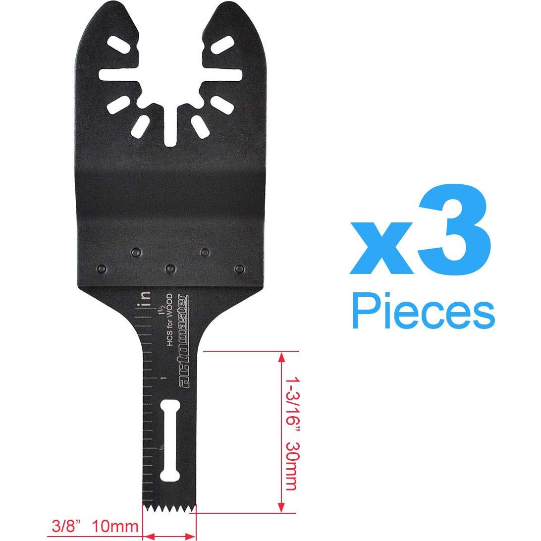 Juego de Hojas de Corte HCS Actomaster - 9 Piezas para Oscilantes