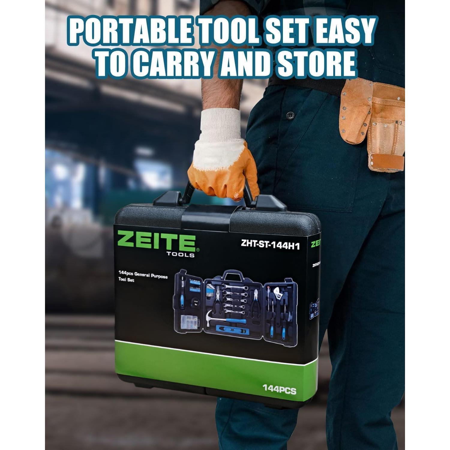 Kit de herramientas Zeite 144 piezas con caja portátil
