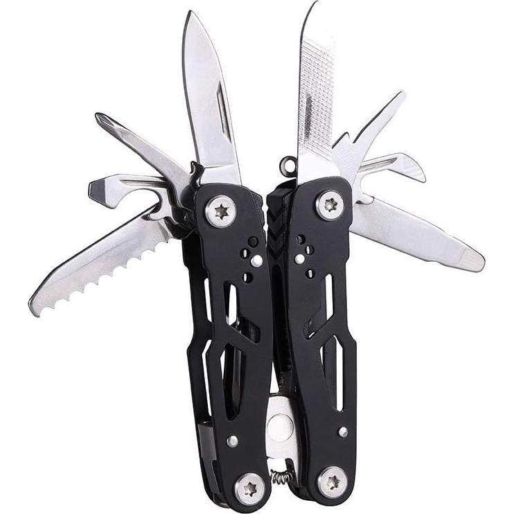 Multiherramienta 14-en-1 Samest Negra Plegable y Portátil