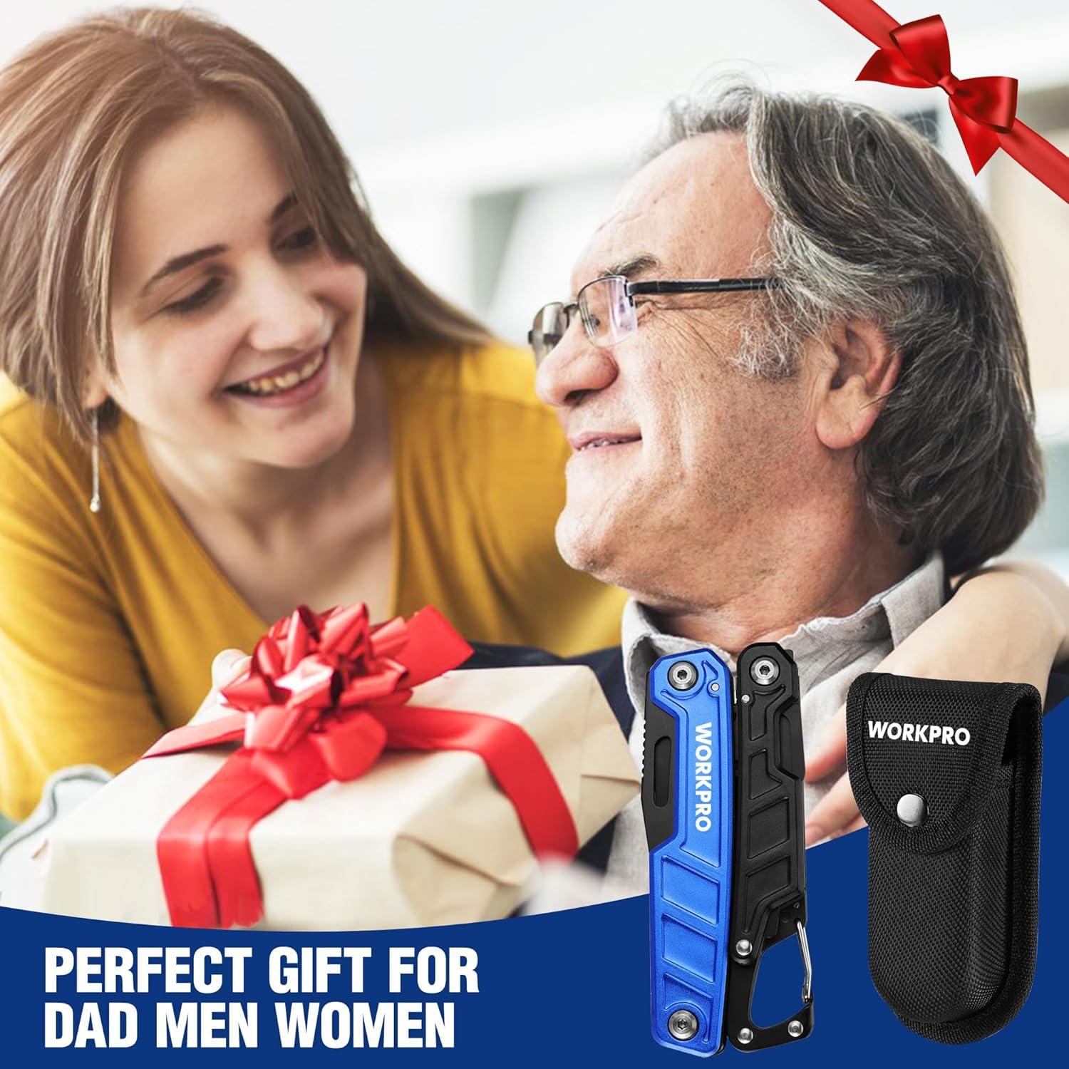 Multiherramienta WORKPRO 11 en 1 con Martillo y Funda