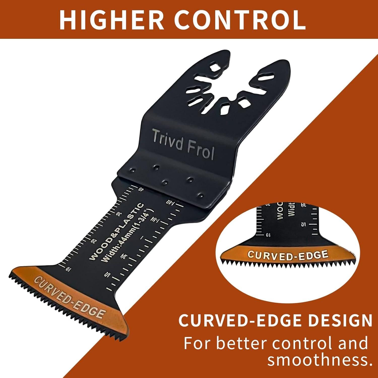 100 Piezas Cuchillas Oscilantes TrivdPro 4,45 cm Universal