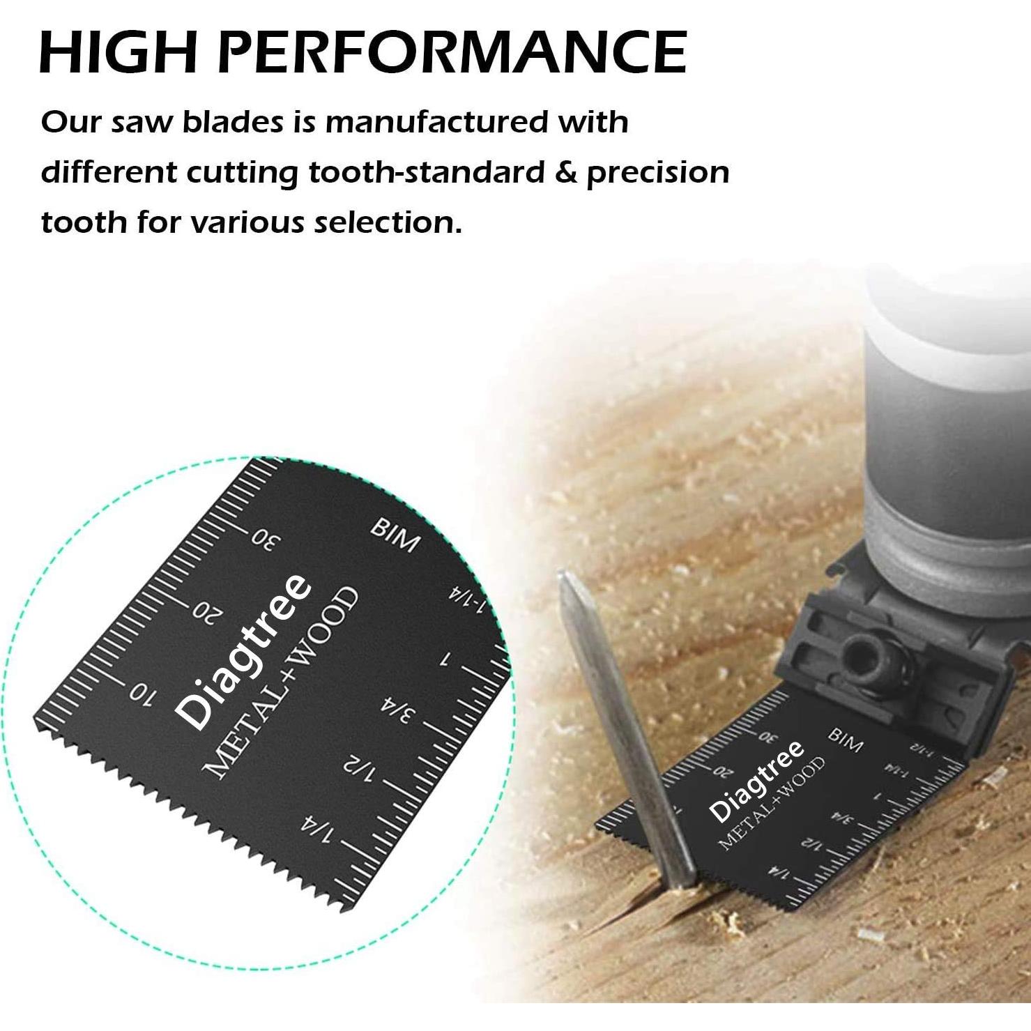 50 Hojas de Sierra Oscilante Bi-Metal Diagtree 15.88x11.3cm