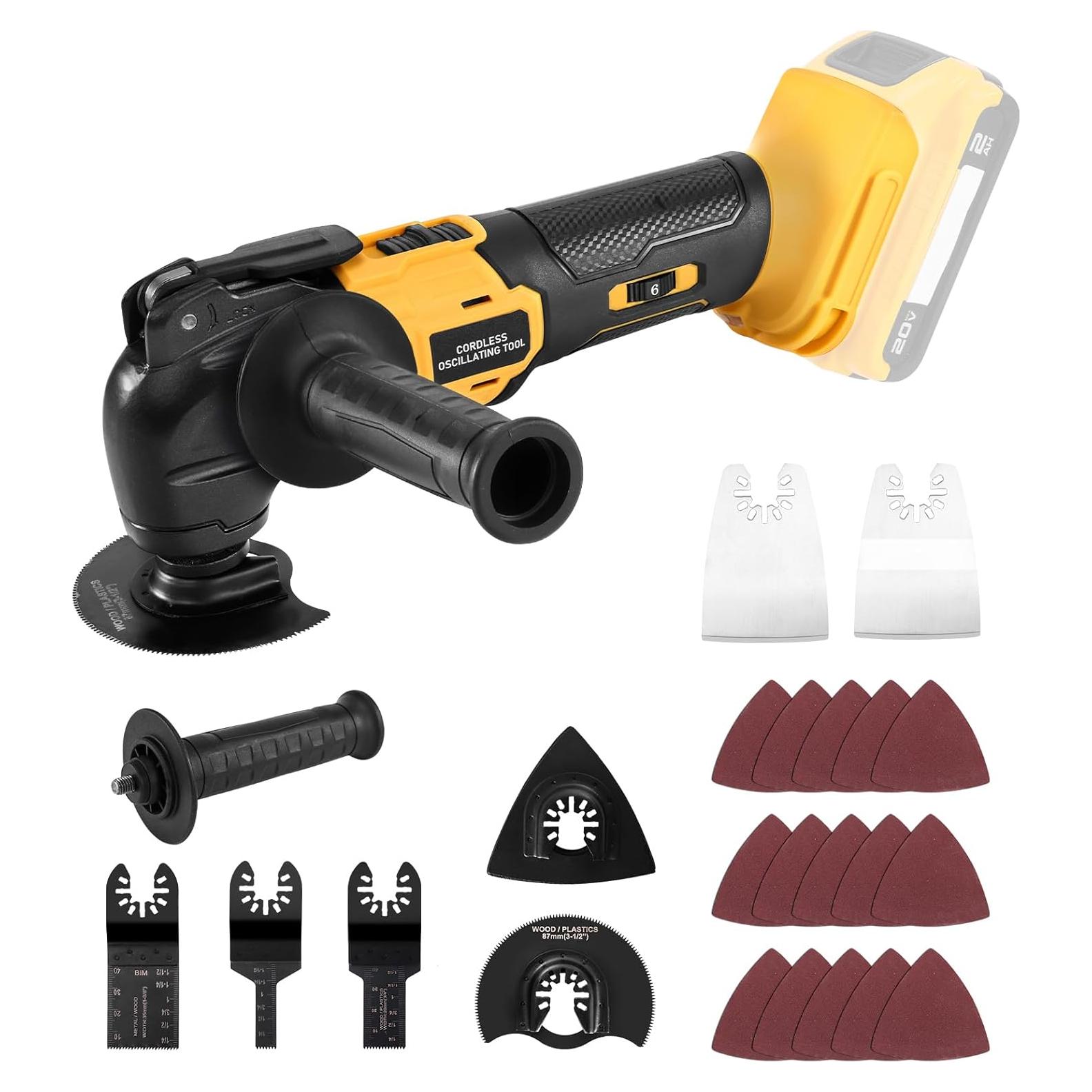 Multiherramienta Oscilante Labfintom 20V Inalámbrica 23 PCS