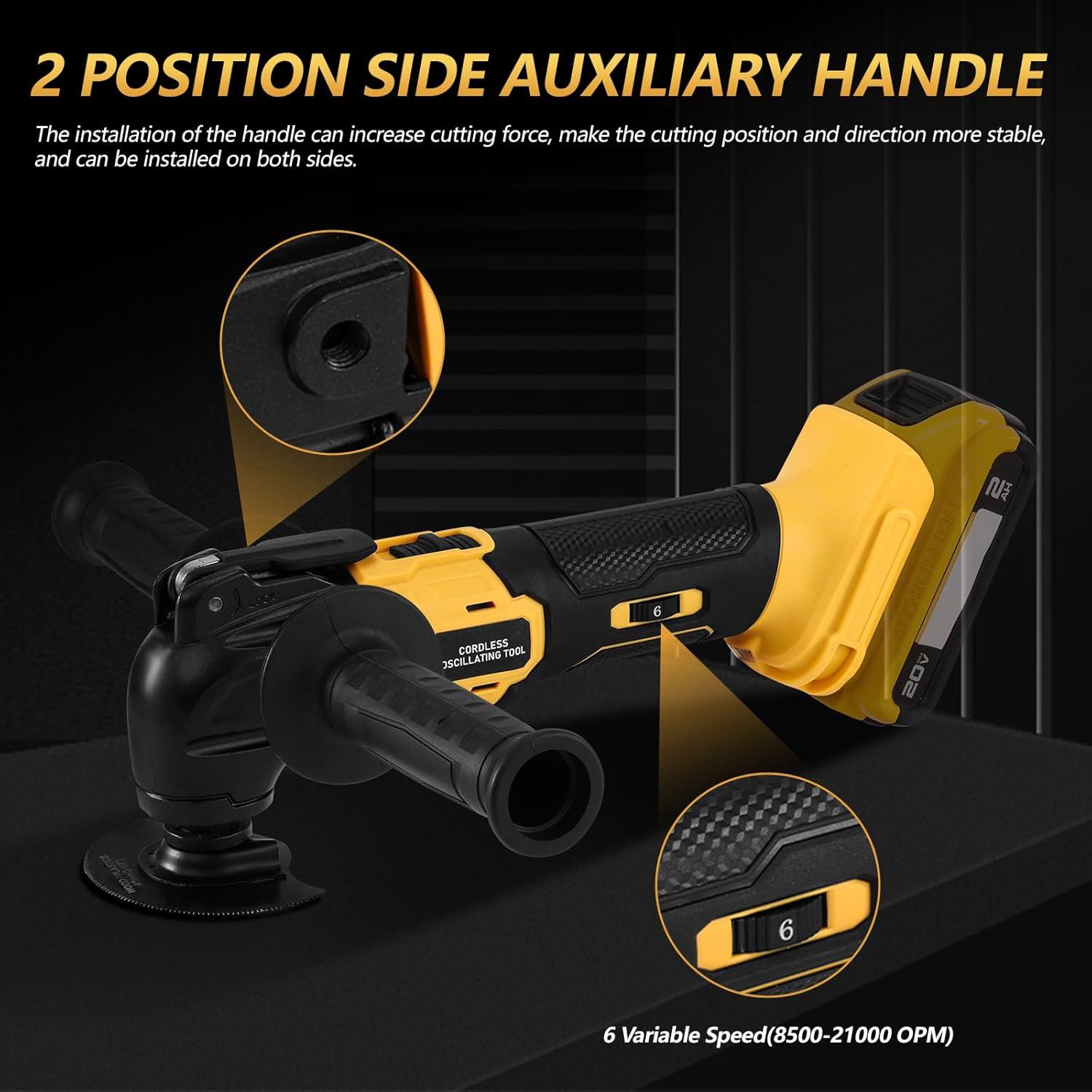 Multiherramienta Oscilante Labfintom 20V Inalámbrica 23 PCS